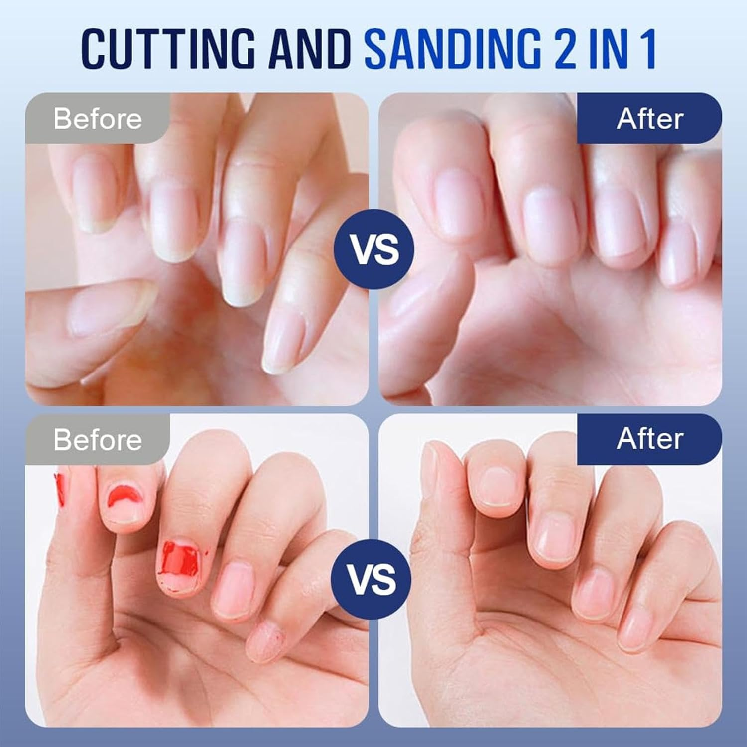 Filvczt Automatic Nail Clippers - Electric Rechargeable Nail Trimmer | Portable Nail Grinder, Nail Polishing Machine for Children, Adults, Seniors - Purple image number 2