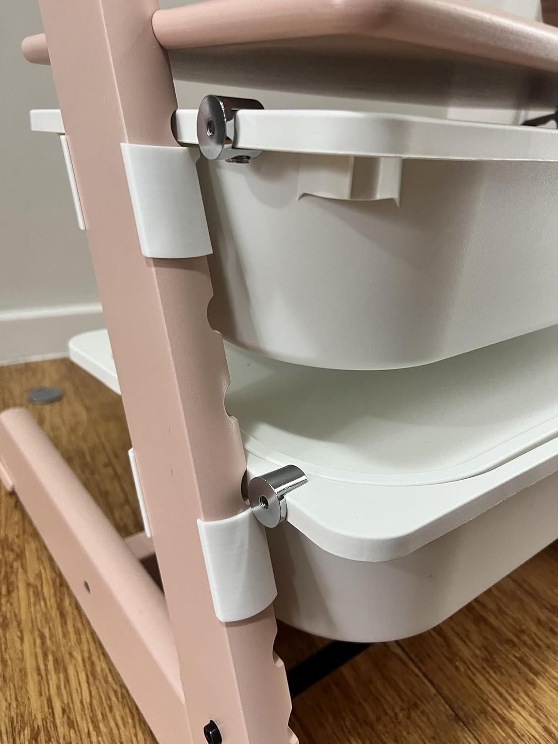 Adapter Compatible with Stokke Tripp Trapp Highchair and IKEA Trofast Tray or Mesh Basket Accessories &ndash; Secure Fit, Easy Installation (Pair) image number 4