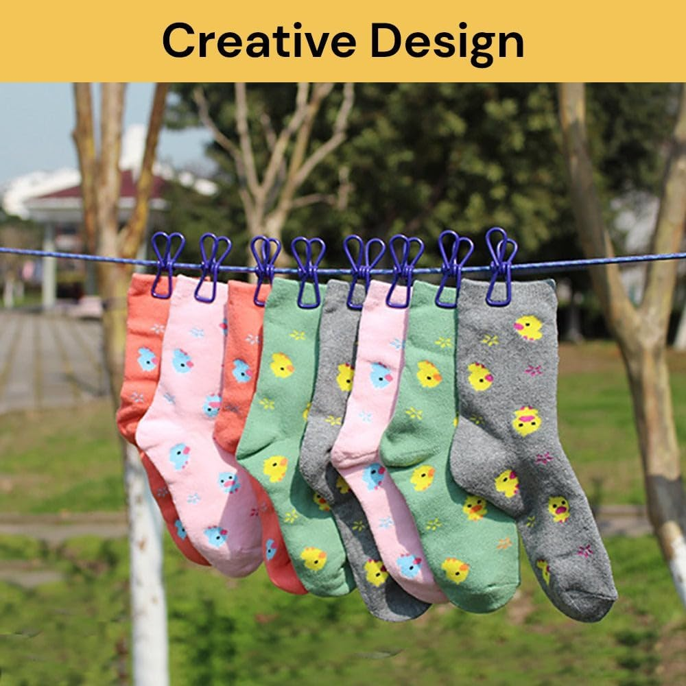 Spendeal Retractable Portable Clothesline for Travel, 12 Clips Camping Accessories Travel Clothesline for Outdoor Indoor, Retractable Clothes Line Elastic Clotheslines for Camper Hotel Room image number 1