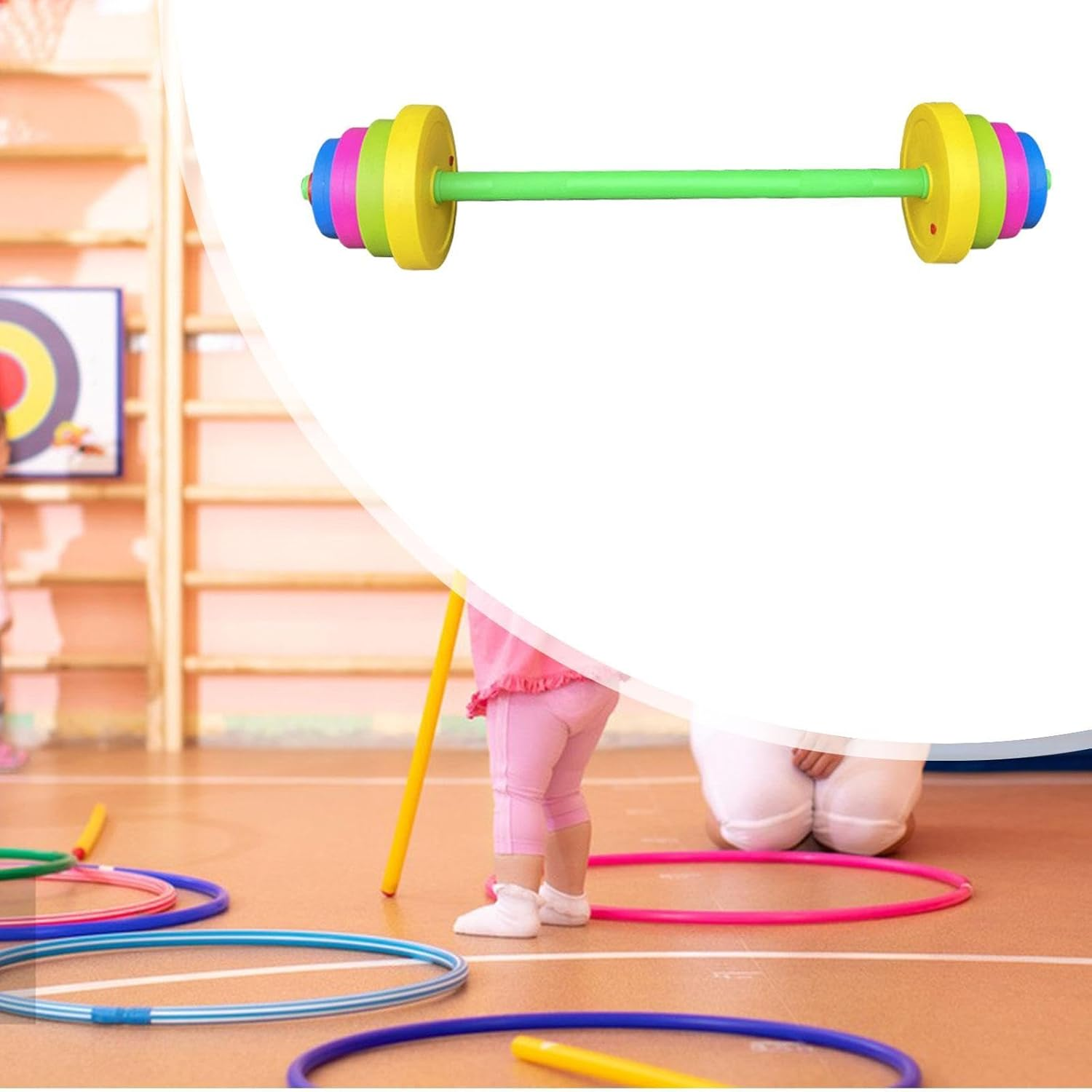 Predolo 2 Pieces Kids Fitness Dumbbells Set for Ages 3+ Home Gym Equipment, Handle 49 Cm image number 6