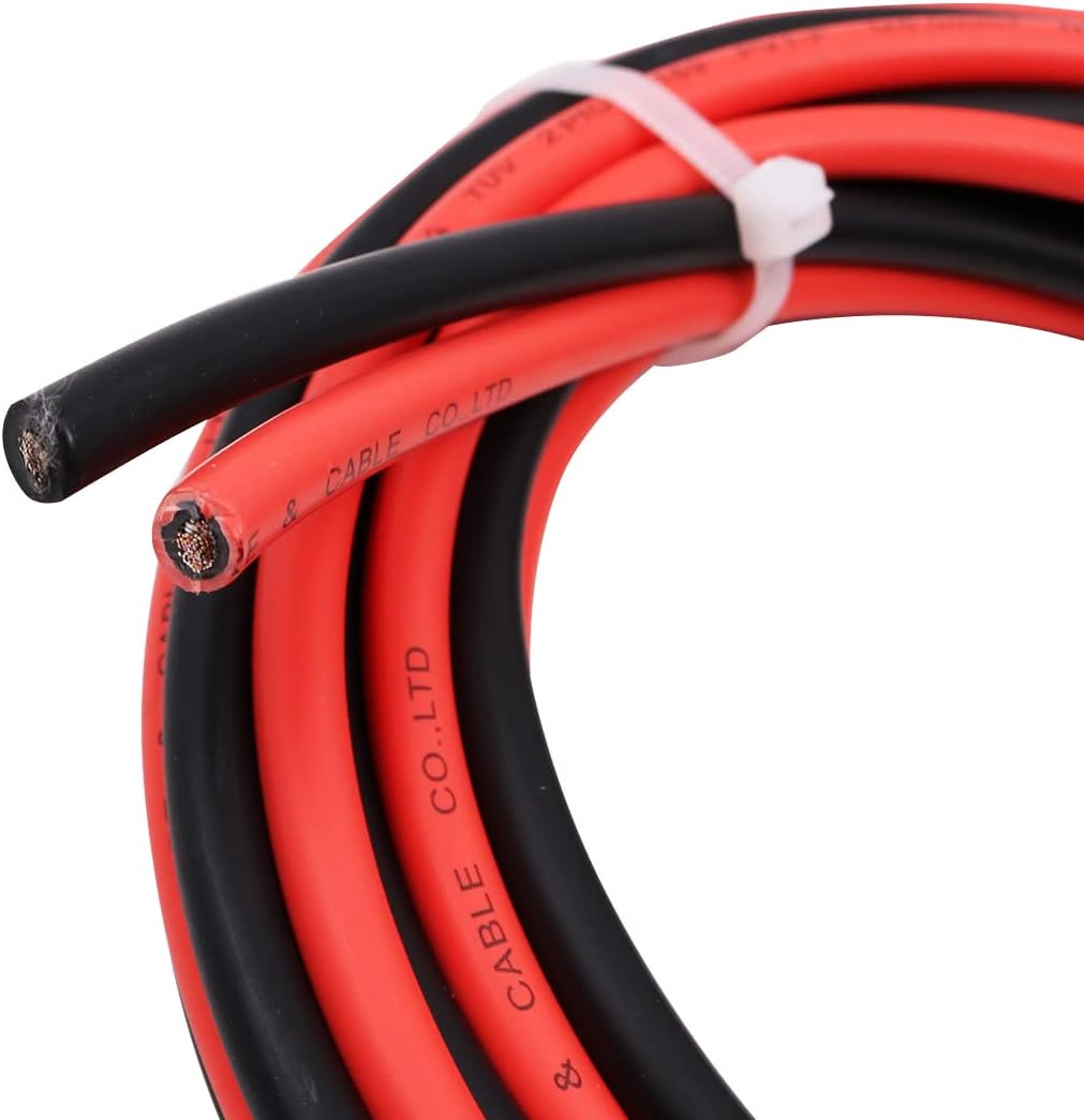 ZONADA Pair of 3M 6Mm2 Single Core Extension Cables with Connectors for Solar Panels and Solar Systems 3 Meters (9.8 Feet) Cable with Plug image number 5