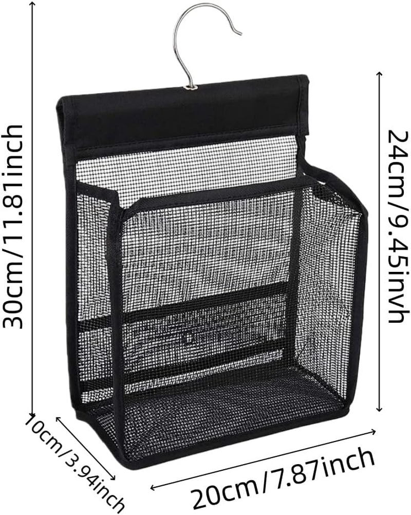 Aknebriax Hanging Peg Bag, Hanging Peg Bag,Strong Load Bearing Capacity Lightweight Quick Drying Toiletry Bag for Bathroom Door Handle Drying Rack or Bedroom Etc.