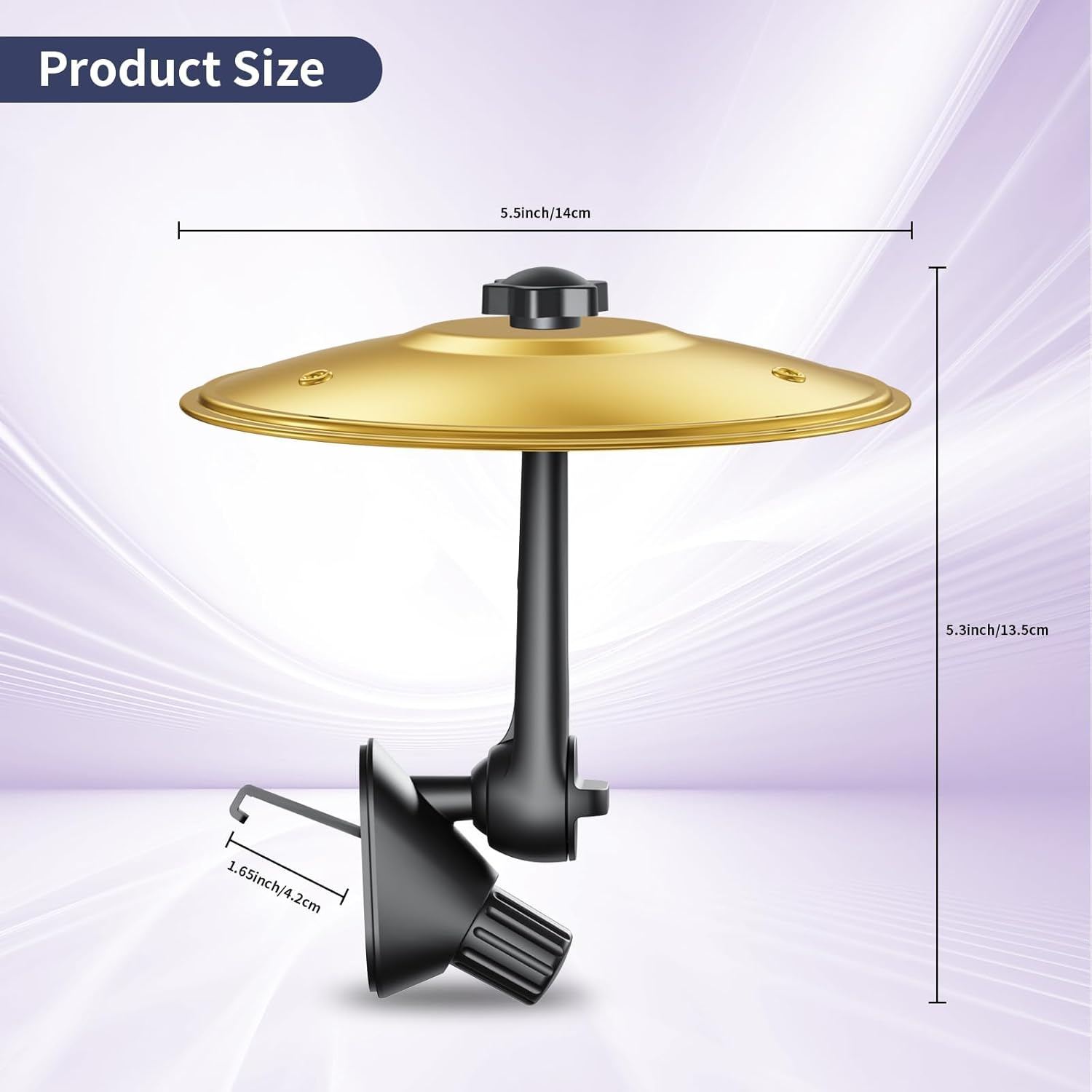 Car Cymbal, Car Air Vent Mini Drum Crash Cymbal for Car Vent, Make Your Driving More Fun, Suitable for All Types of Vehicles image number 1