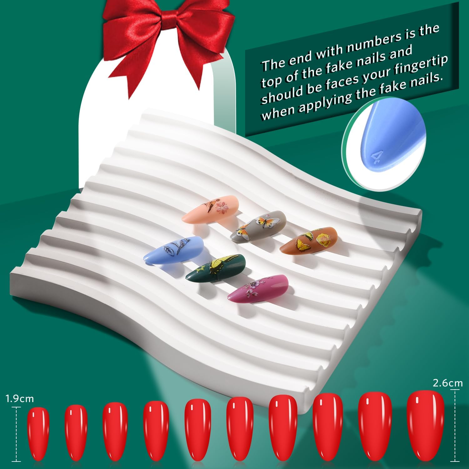 Tsmaddts 720PCS Press on Nails Almond, 24 Colors Short Almond Fake Nails Press on Nails Medium Length with Nail Glues, Nail Tabs, Stickers & Tweezer for Nail Art DIY image number 1