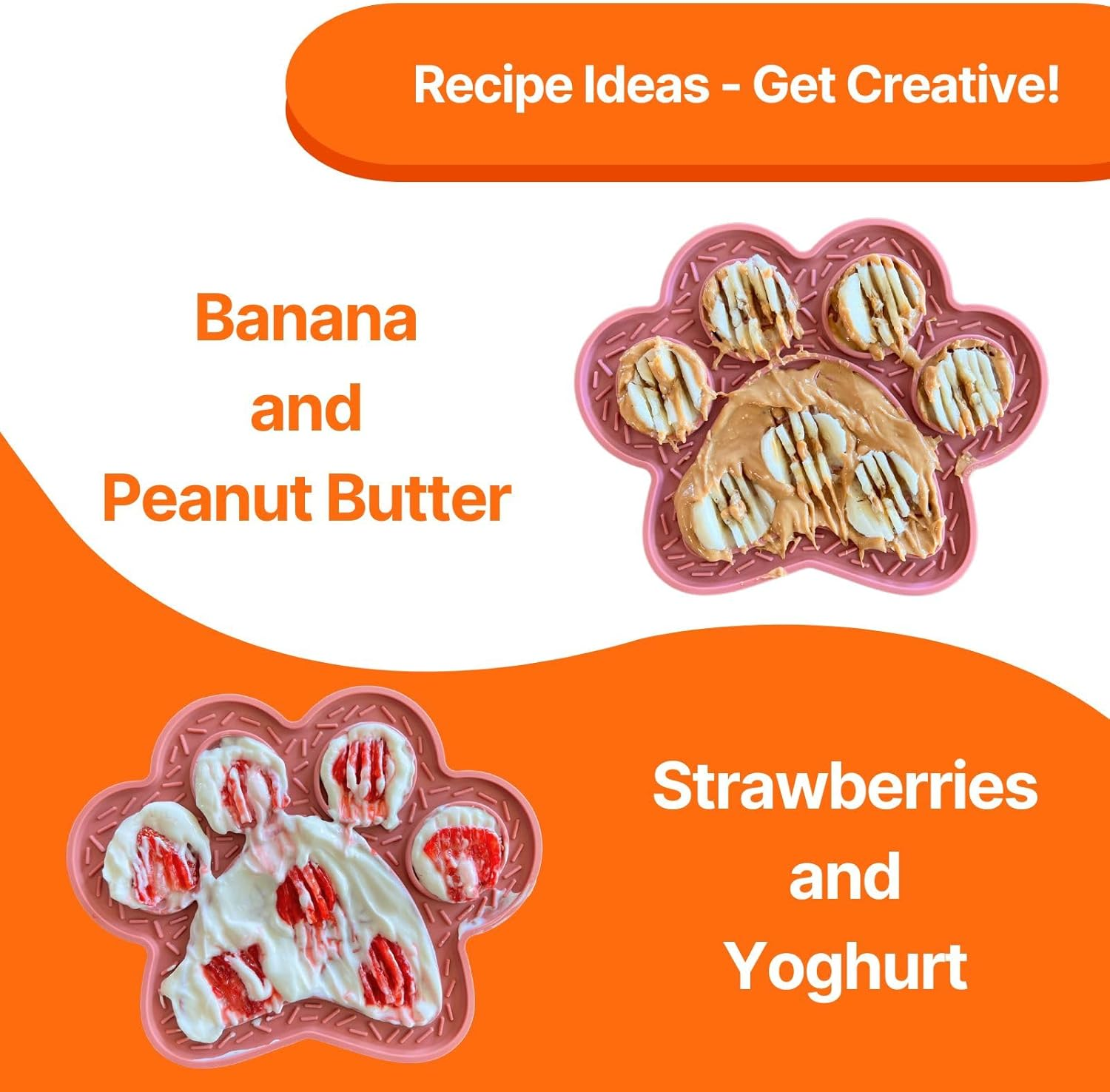 Lick Mat for Dogs & Cats 3 Pack, DOOGUES Slow Feeder Mat for Anxiety Relief, Non-Slip Suction Cups, Spread with Peanut Butter, Yoghurt or Treats, Suitable for Small and Medium Pets (Pink Green Beige) - Pink + Green + Beige image number 4