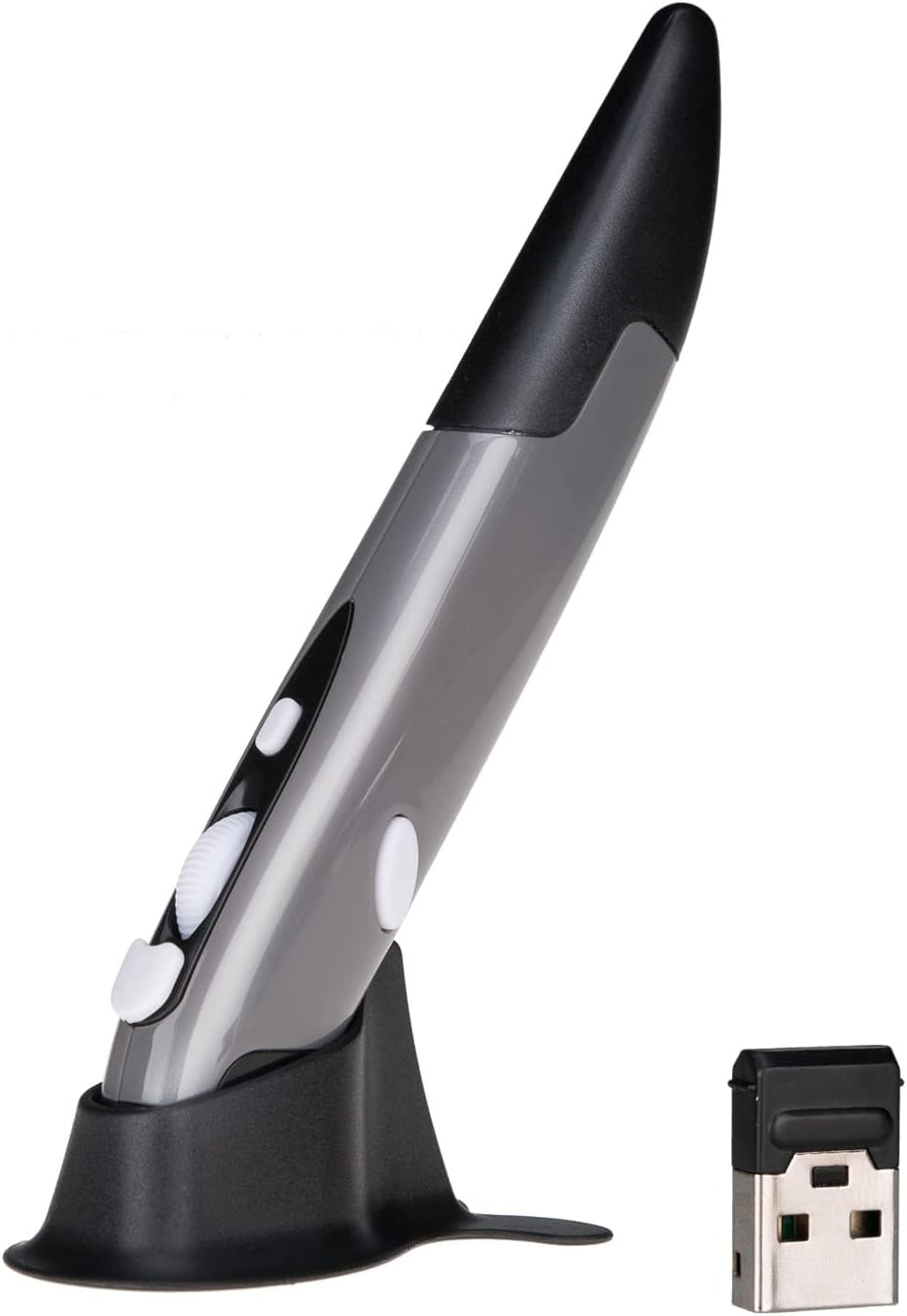 Lychee Wireless Pen Mouse 2.4GHZ USB Wireless Optical Pen Mouse 500/1000 DPI Adjustable Handwriting Mini Mice for PC Laptop Notebook Computer Mac