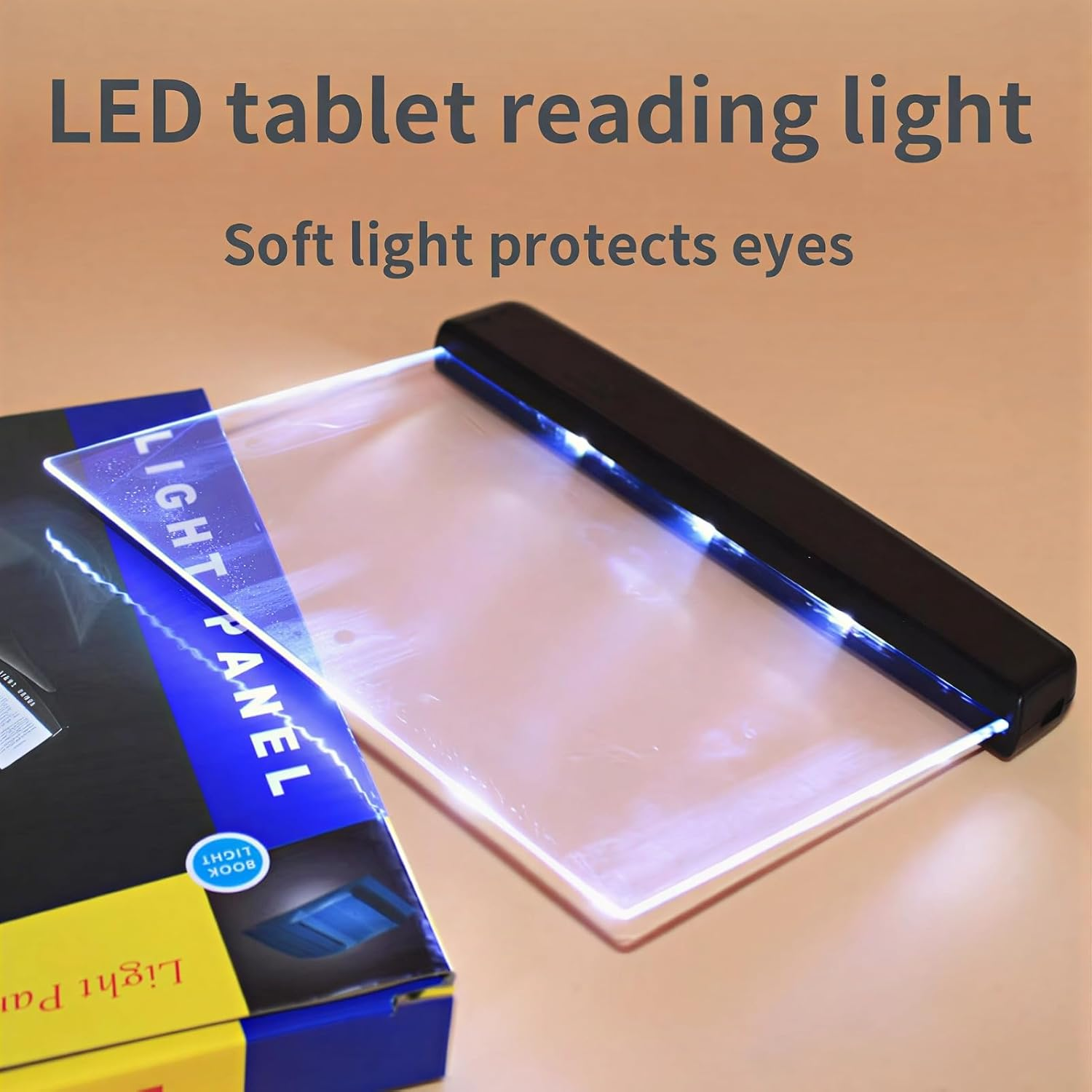 Eosnow Reading Light Leselampe Buch Klemme Portable ABS Bookmark Light Book Lights for Reading at Night Eye Care Lamp Juesi Flat Book Light for Reading in Bed Table Lamps