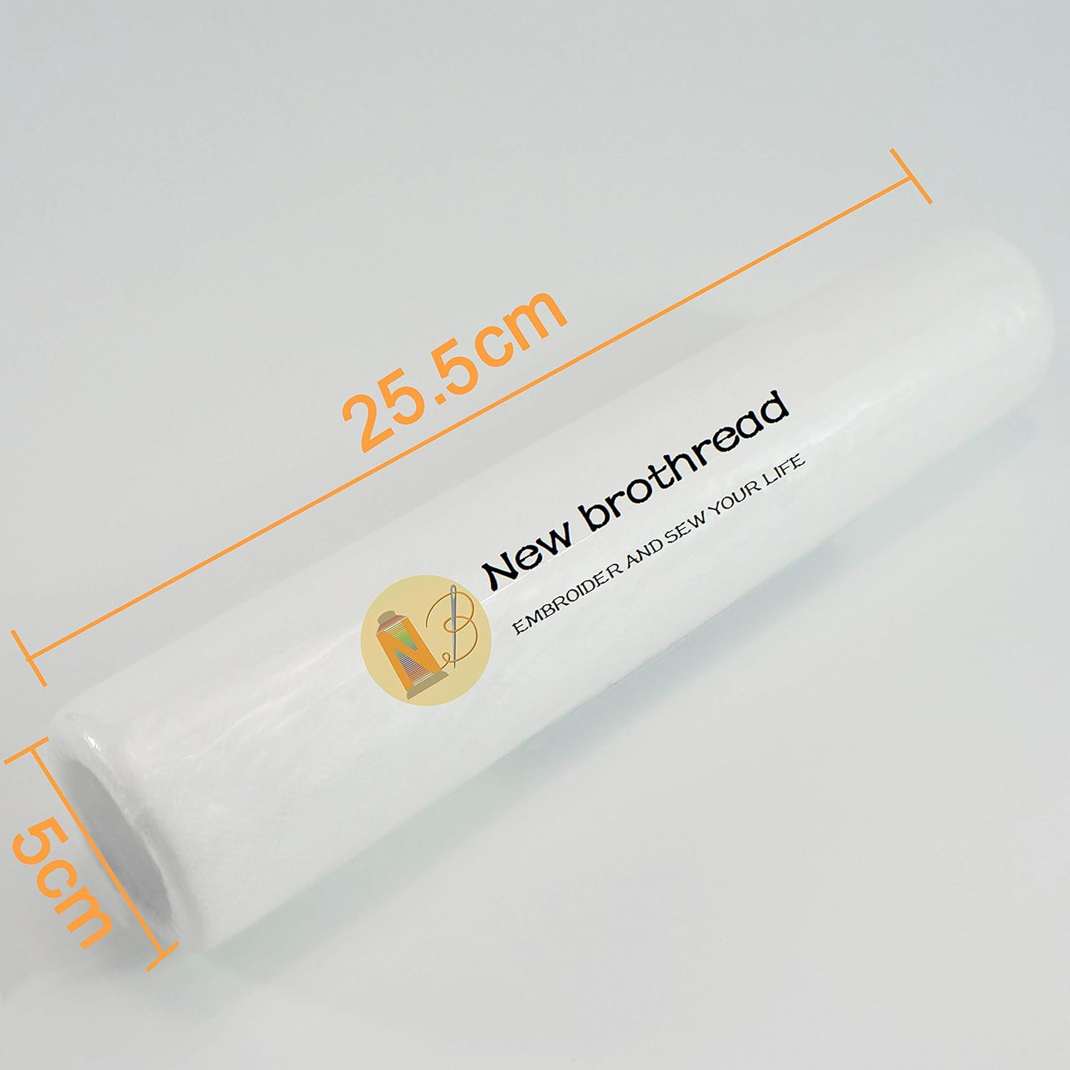 New Brothread Wash Away - Water Soluble Machine Embroidery Stabilizer Backing & Topping 10 X 3 Yd Roll - Light Weight - Cut into Variable Sizes for Machine Embroidery and Hand Sewing image number 3