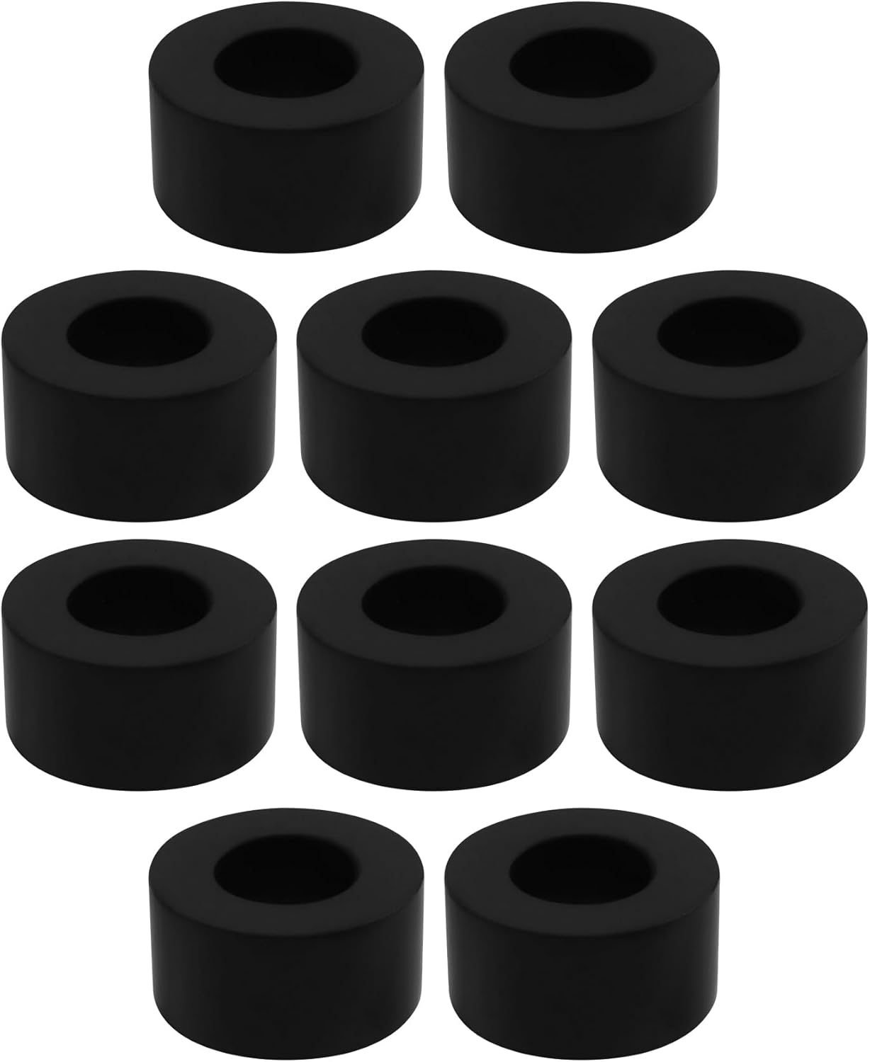 SING F LTD Pack of 10 Rubber Spacers M10 Flat Washers 20Mm OD 10Mm ID 10Mm Thickness round anti Vibration Spacer Rubber Bushing Washers Suitable for Faucet Pipe Water Hose Car Accessories image number 6