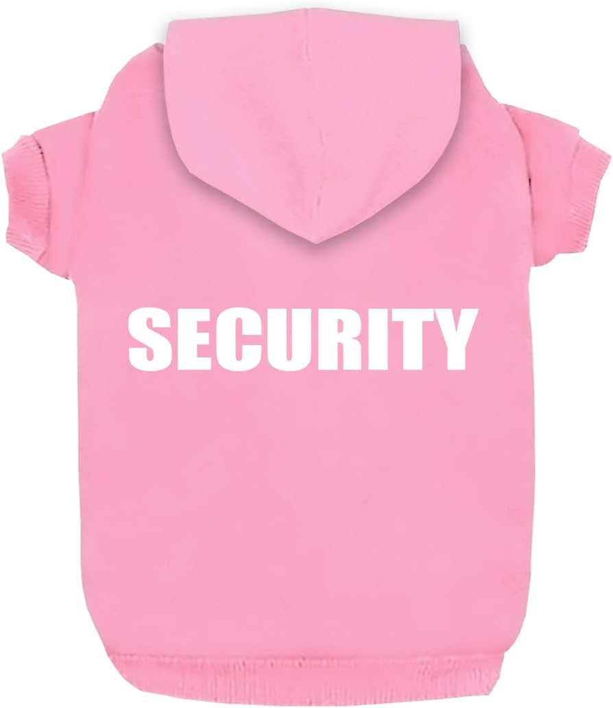 Izefia Dog Hoodies with Security Print Dog Clothes with Warm Sweatshirt Sweater Cotton Coat for Small Dogs Pink 5XL image number 7