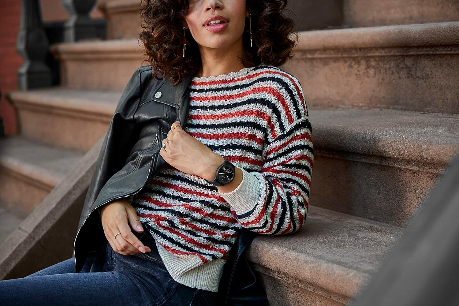 Garmin Vivomove Sport Touchscreen Hybrid, Black image number 2