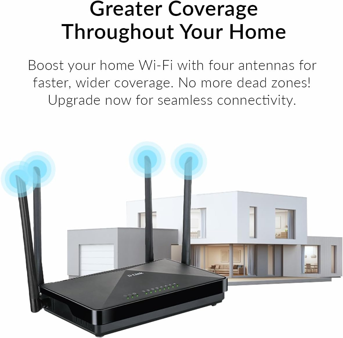 D-Link DSL-245GE AC1200 Dual Band Wireless VDSL2/ADSL2+ Modem Router - Wifi 5, NBN Compatible, MU-MIMO, Gigabit LAN, USB 3.0, for Gaming & Networking Devices image number 3