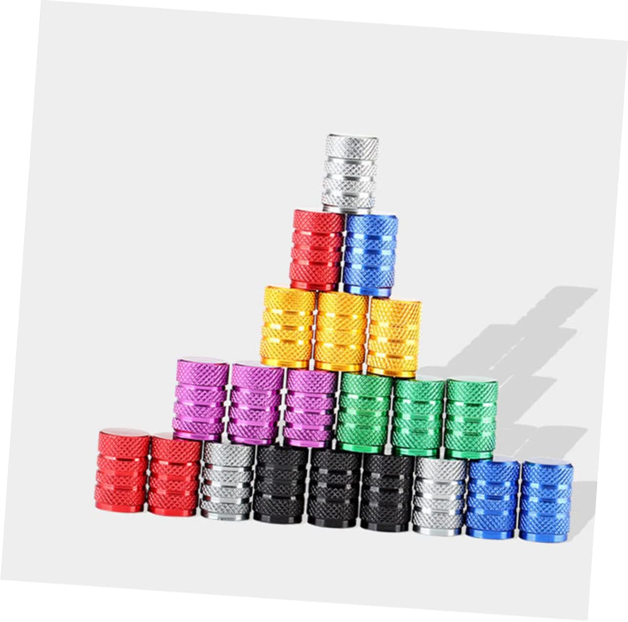 ULTECHNOVO 40Pcs Aluminum Tire Stem Caps Tyre Air Caps Lightweight Wheel Rims Stem Covers for Mountain Bike Car Truck Random Color image number 4