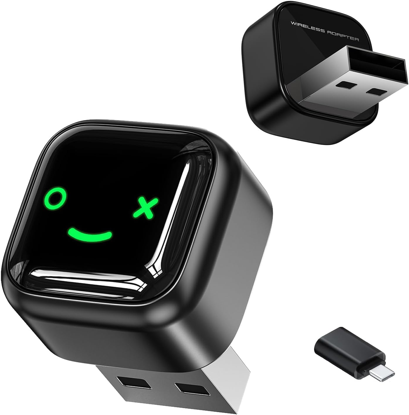 Mini Wireless Carplay & Android Auto Adapter, Upgrade Wired Carplay to Wireless for Cars with Built-In Wired Apple Carplay & Android Auto-Usb-A/C Support, Plug and Play Fast Stable Connection image number 2