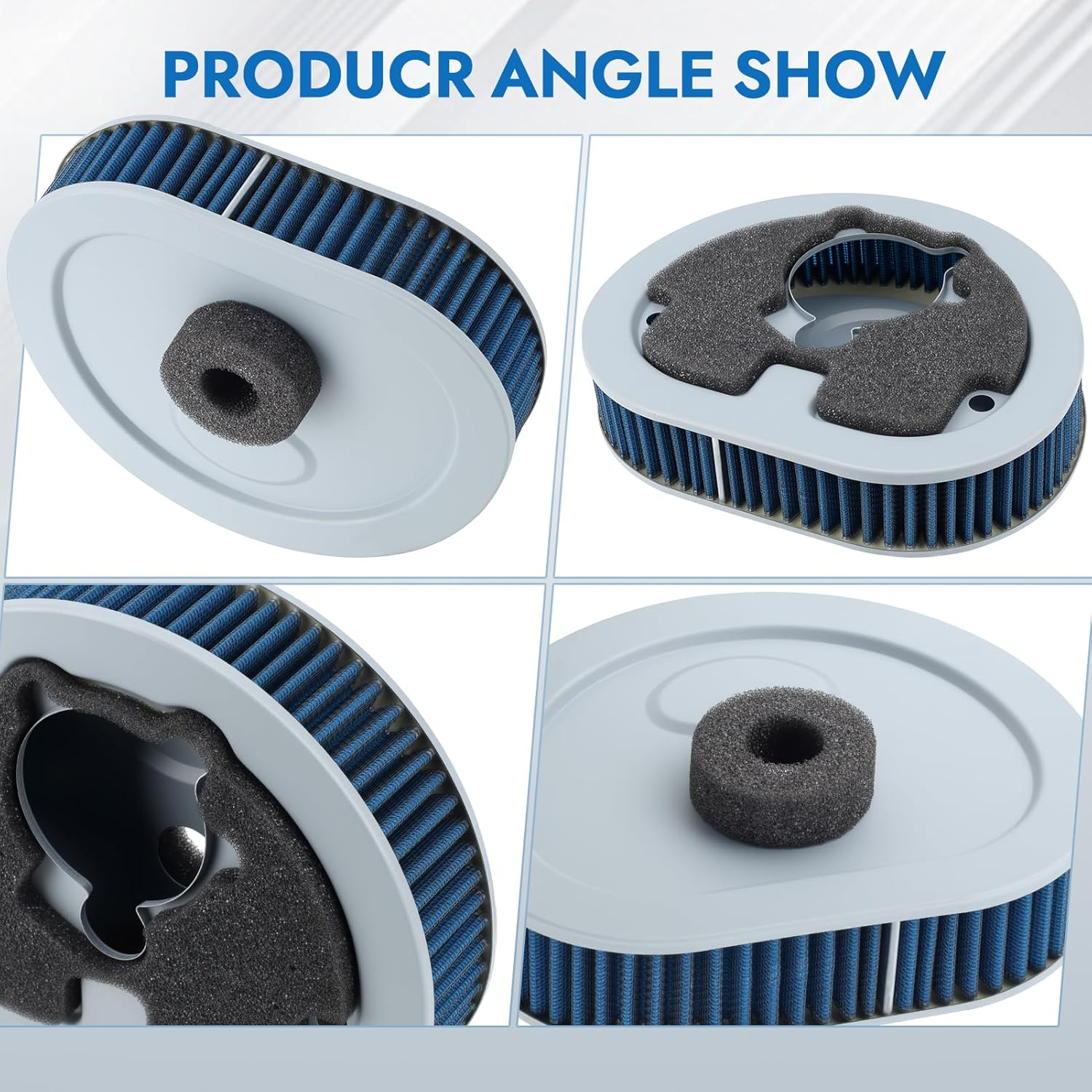 Cyleto 29259-91A 29259-93 HD-1390 Air Filter Cleaner for EVO Evolution BT 90-98 FLT FXR FXD FLST FXST 12-576 Harley Davidson FXDB Dyna Glide FLHR Road King image number 2