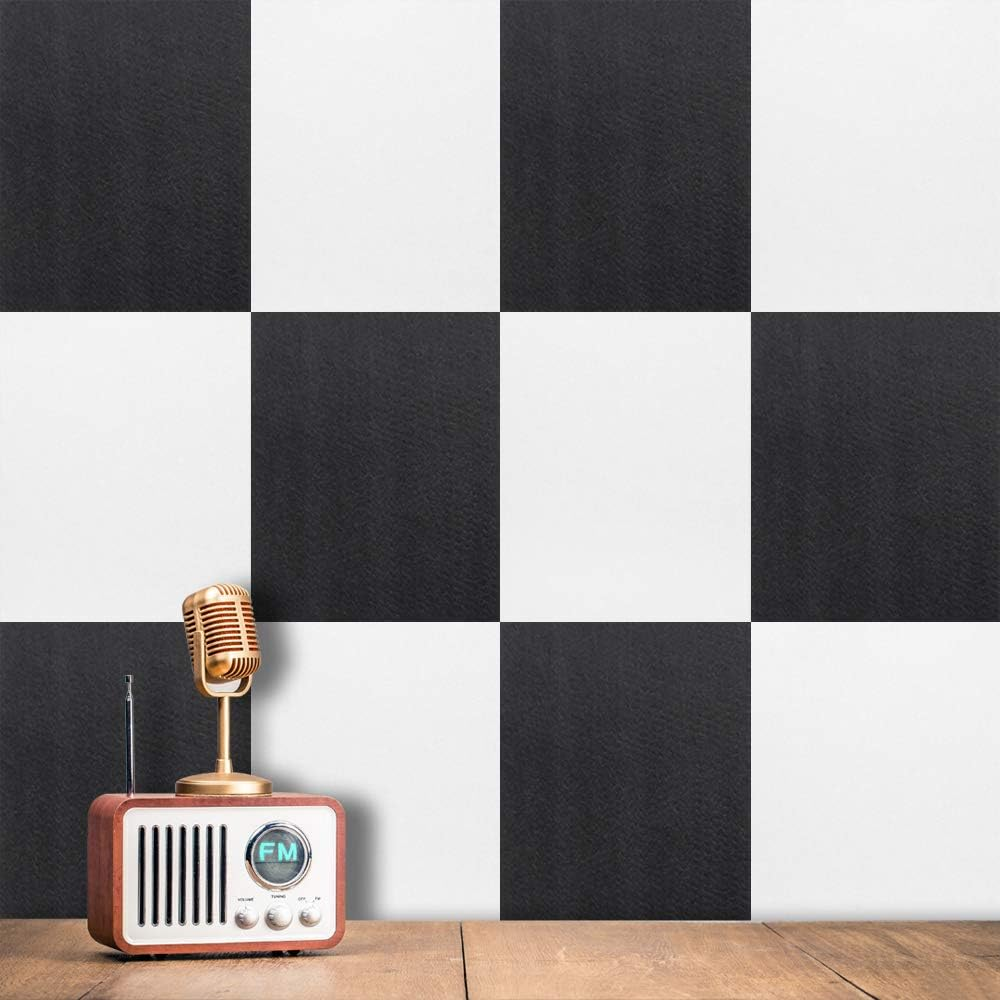 BXI Sound Absorber - 400 X 300 X 9 Mm 6 Pack High Density Acoustic Absorption Panel, Sound Absorbing Panels Reduce Echo Reverb, Tackable Acoustic Panels for Wall and Ceiling Acoustic Treatment (Matte Black)