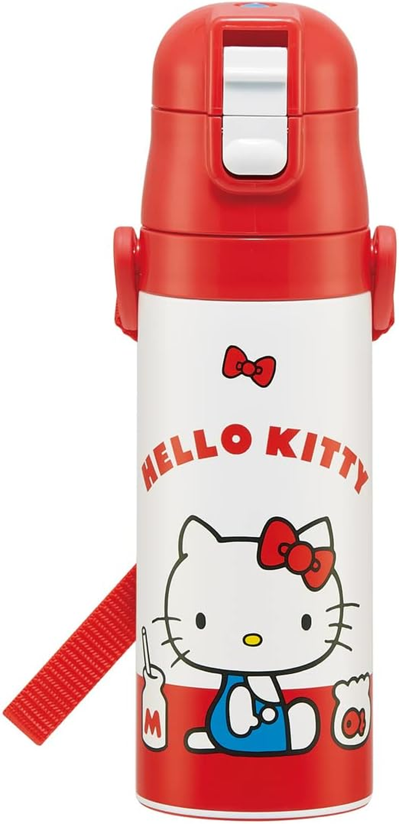 SDC4 Stainless Steel Kids Water Bottle, 16.1 Fl Oz (470 Ml), Direct Drinking, Sanrio Chromi, Lightweight Type, Vacuum Insulated Construction, Cold Insulation