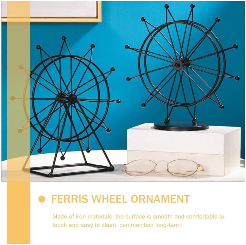 Gatuida Ferris Wheel Ornament 9 Inch Desktop Home Decor Accent for Living Room Office Table Decoration image number 5