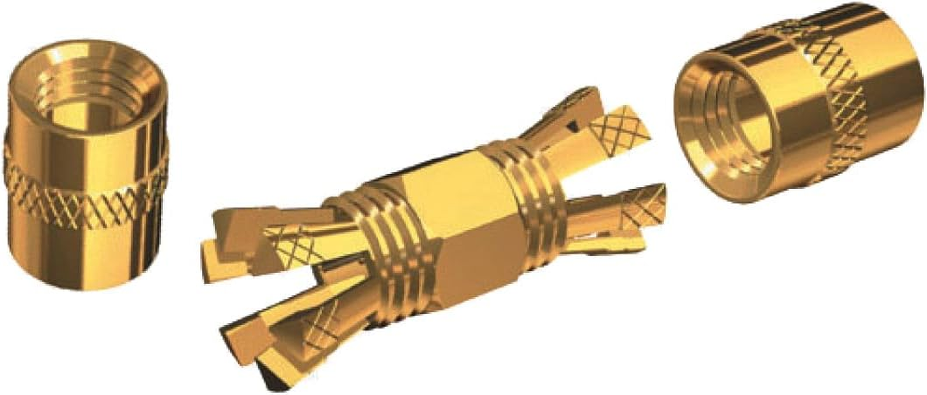 Shakespeare PL-258-CP-G Marine Center Pin Spice Connector Beige image number 2