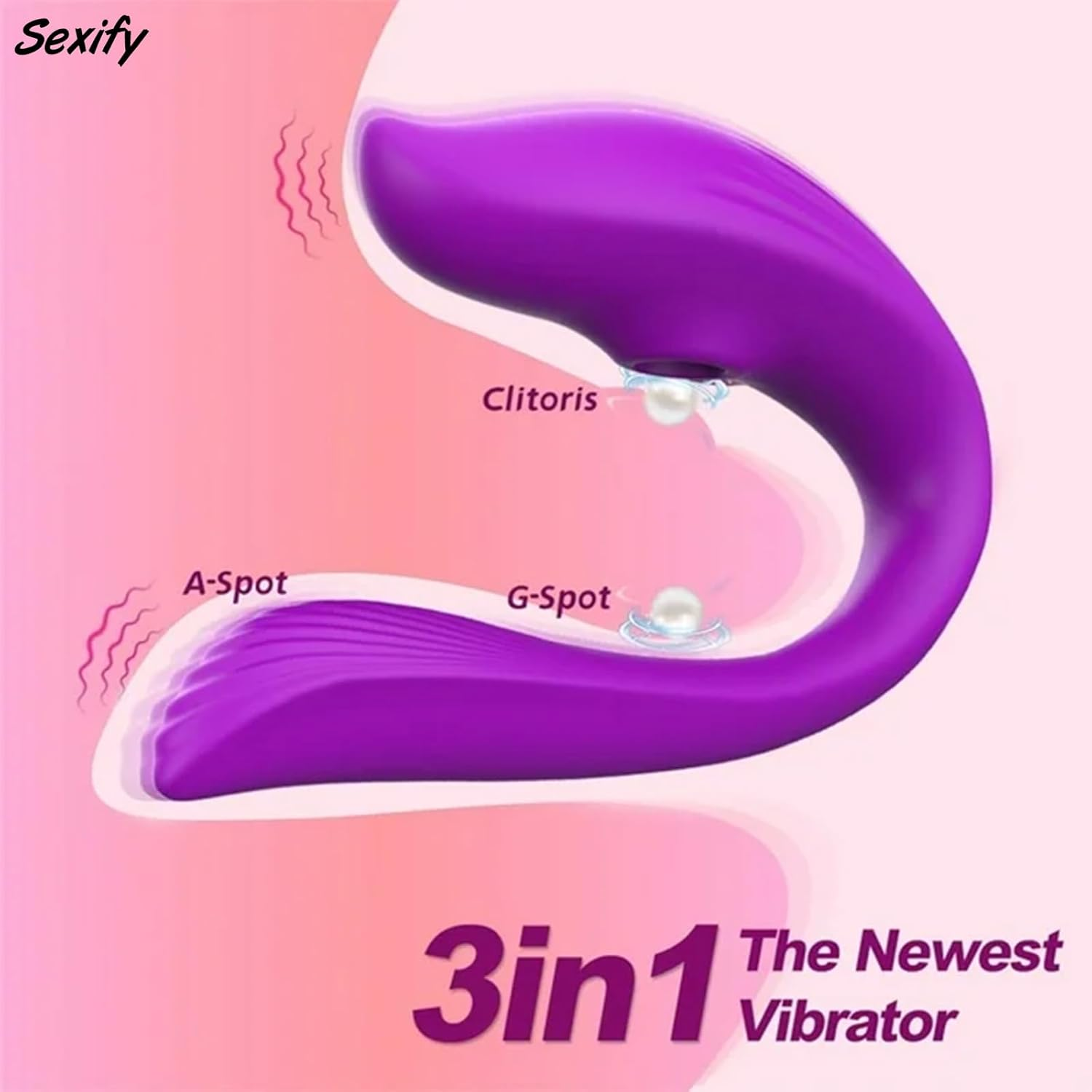 Clitoral Sucking Dildo Stimulator Sucking Vibrator with App Control, Clitoral G Spot Dildo Vibrator, 9 Modes Vibrating Clitoral Stimulator Massager Adult Sex Toy for Women Female Couple Sex Toy (Purple) image number 4