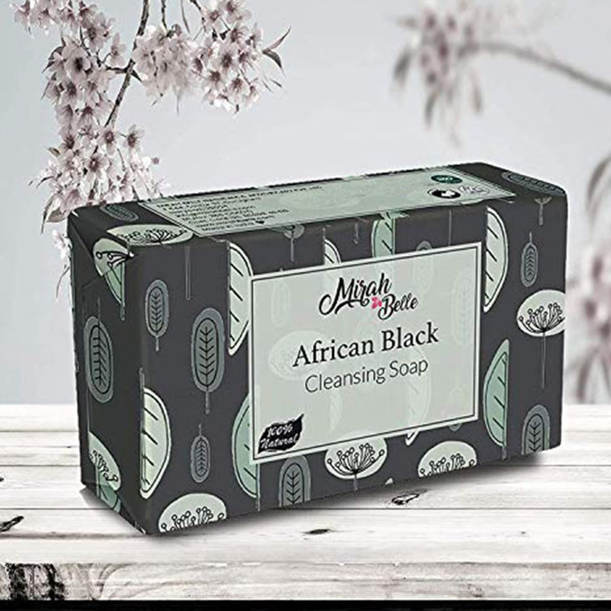 Mirah Belle - Black African Soap Bar (Pack of 3-75 GM) - Organic, Vegan and Natural - Best for Acne - 225 Gm image number 2