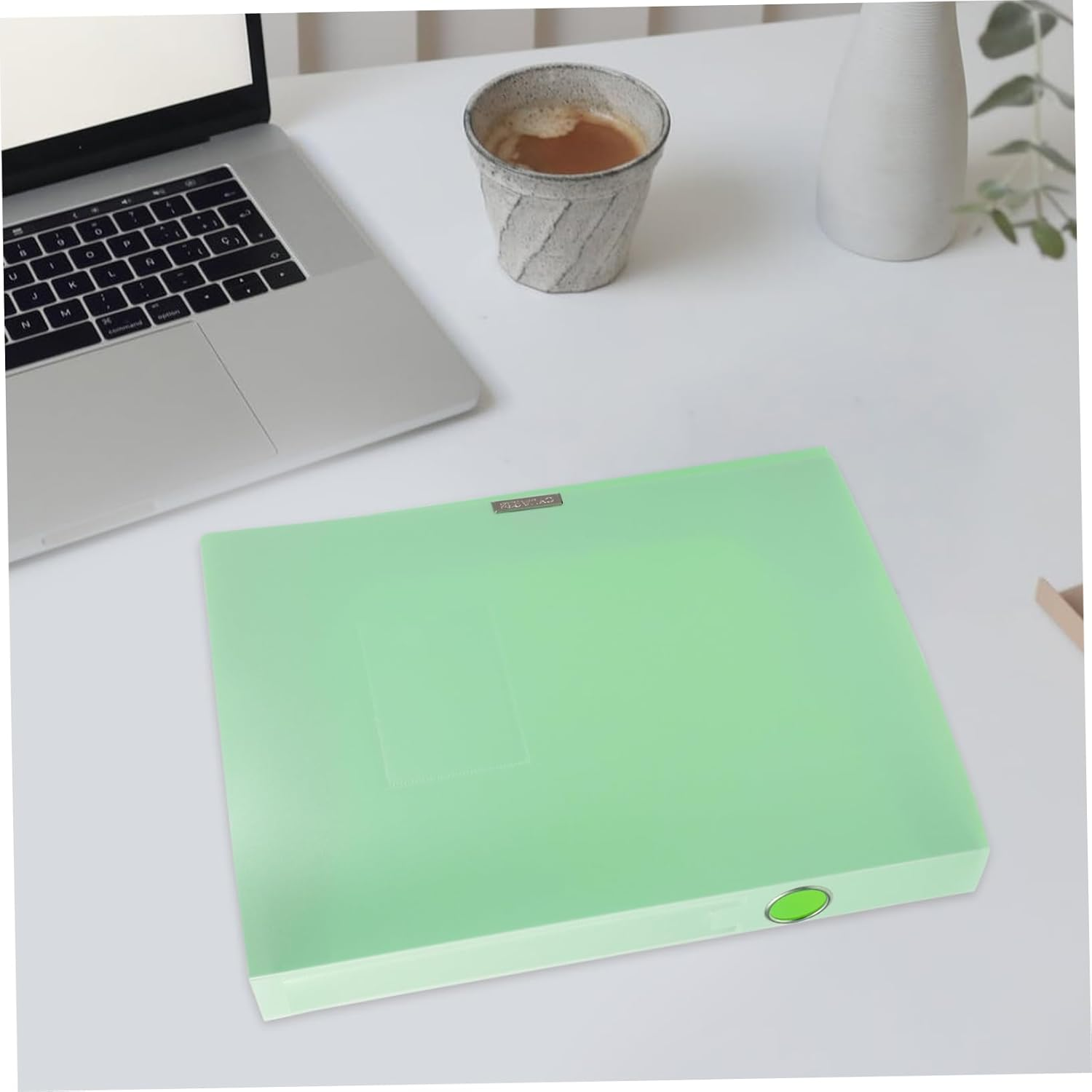 NUOBESTY File Box Document Folder Storage Box Office Supply Paper Organizer Desk Accessory