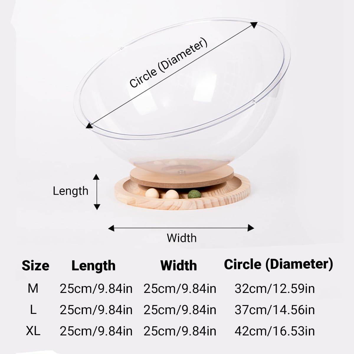 AIMALL Luxurious Space Capsule Cat Nest: 4-Season Acrylic Cat Bed with Integrated Play Turntable, 9.84" Universal Comfort & Modern Design image number 1