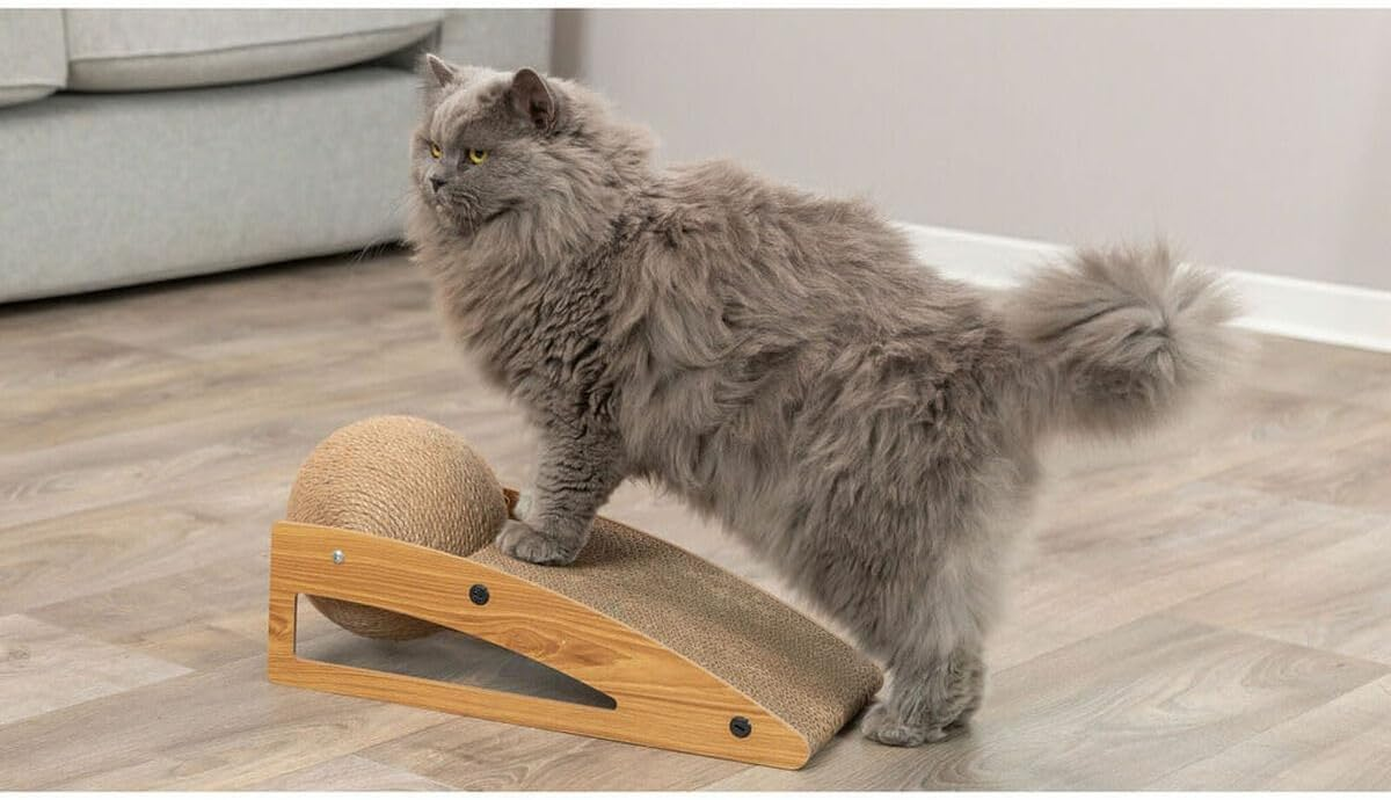 Cat Scratcher Trixie Jute Wood Cardboard 40 &times; 17 &times; 20 Cm - Brand: Trixie - EAN: 4011905480237 image number 1