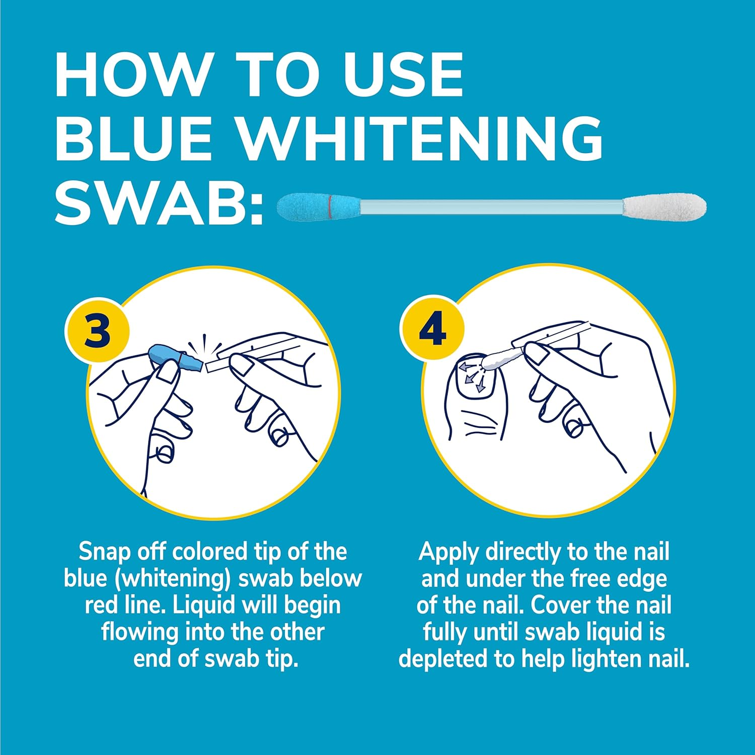 Dr. Scholl&rsquo;S Fungal Nail Clear & Cure Swabs, 30 Ct - Nail Treatment with Tolnaftate to Cure & Relieve Athlete'S Foot Fungus around the Nail + Whitening Swab to Improve Nail Appearance in 2 Days image number 1