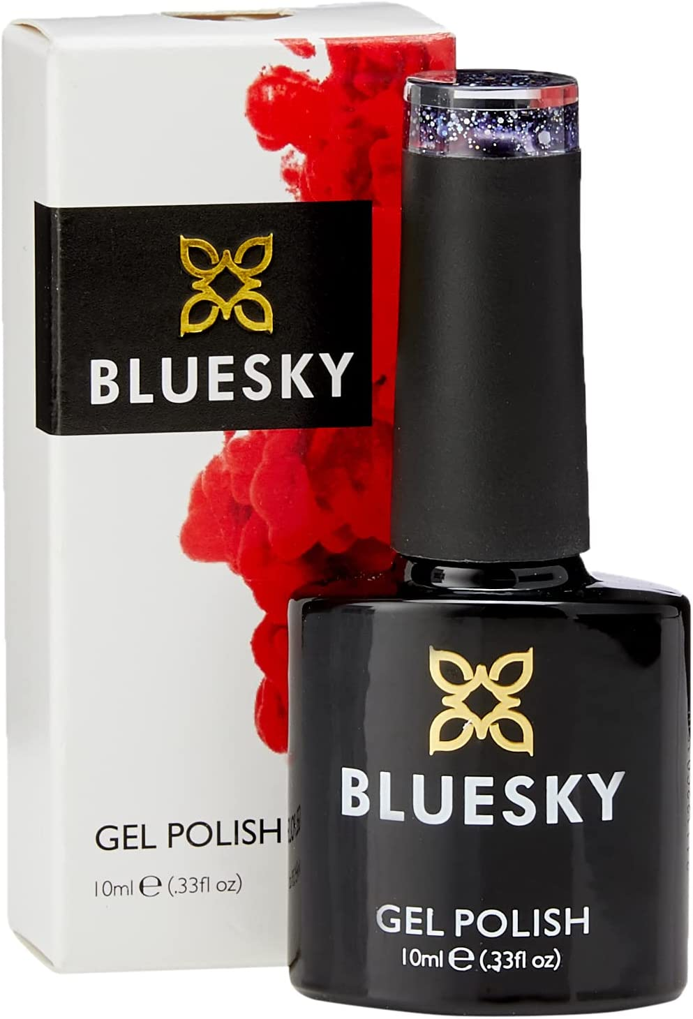 Bluesky Bluesky Gel Polish, Amethyst Purple, BLZ24, 10 Ml, Gel Soluble Nail Polish, Blue, Purple, Dark, Glitter (Curing under UV/LED Lamp Required) Pack (X) image number 4