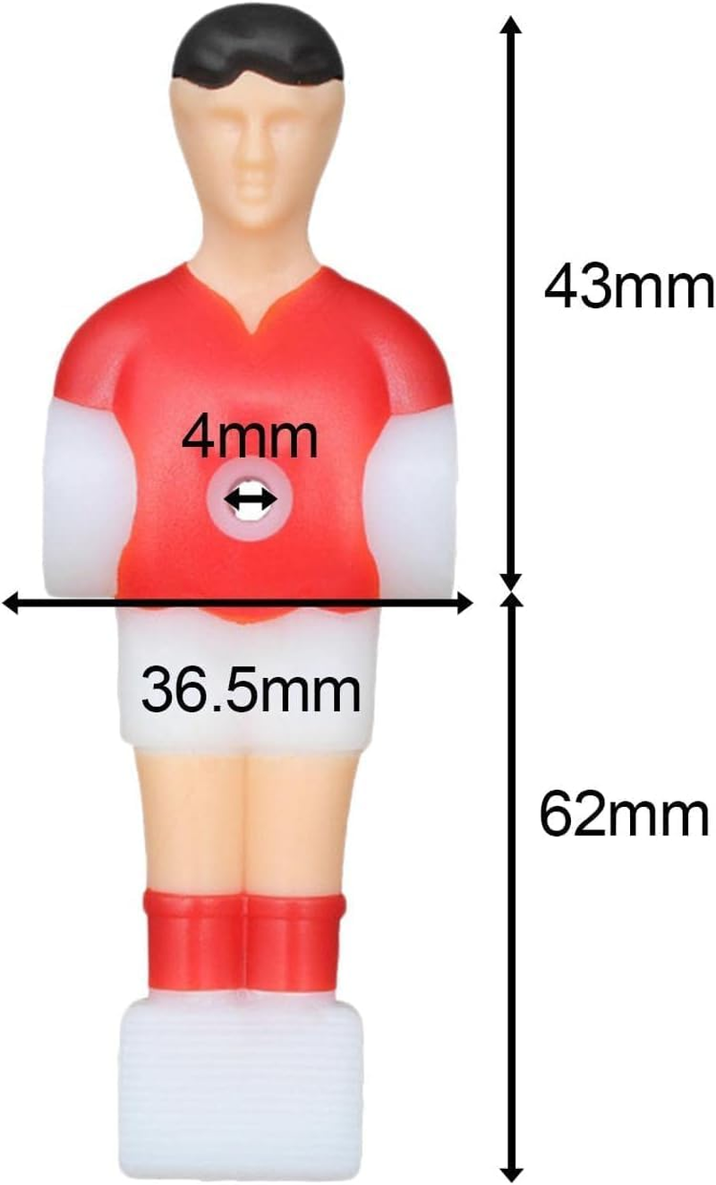 3X Soccer Table Men Player Table Player Foosball Men Replacement Set for Party Playing image number 2