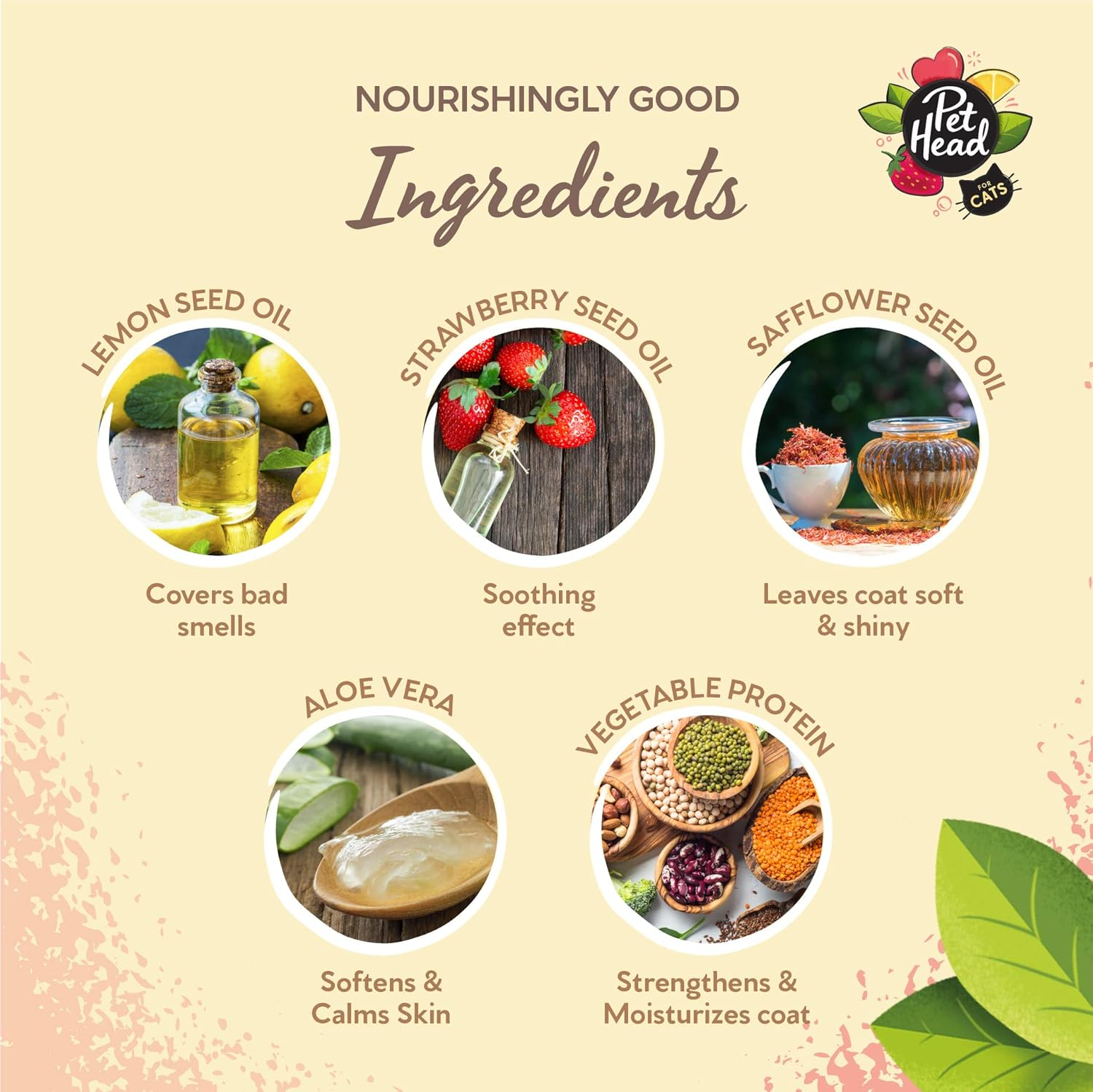 Pet Head Cat Grooming Foam, Felin' Good Foam for a Simple Dry, Waterless Shampoo for Cats image number 2