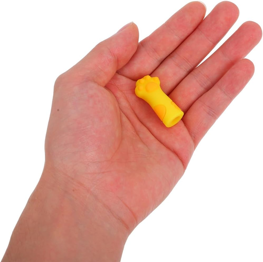 TEHAUX 10Pcs Knitting Needle Point Protectors, Silicone Needle Caps, Assorted Colors, Cartoon Cat Paw Design Knitting Needle Stoppers, Perfect for Home Crafting and Needlework Projects image number 5