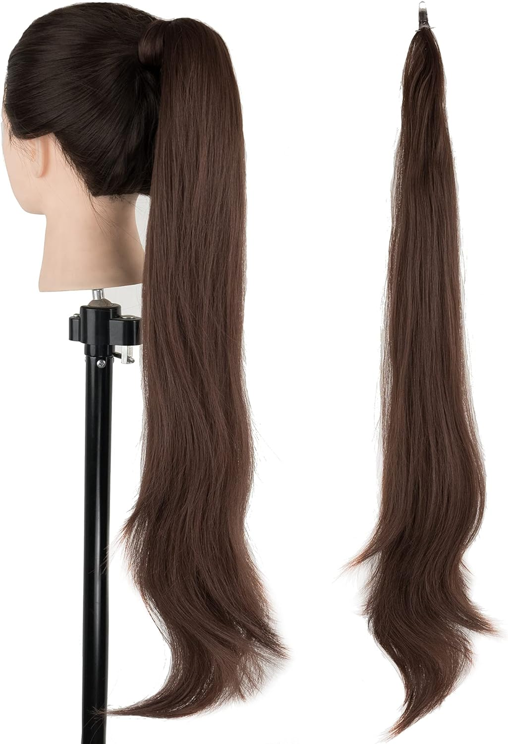 IMISSU Hair Extension Pony Tail Flexible Pretty Hair Ponytails Hairpieces Wig (Brown)