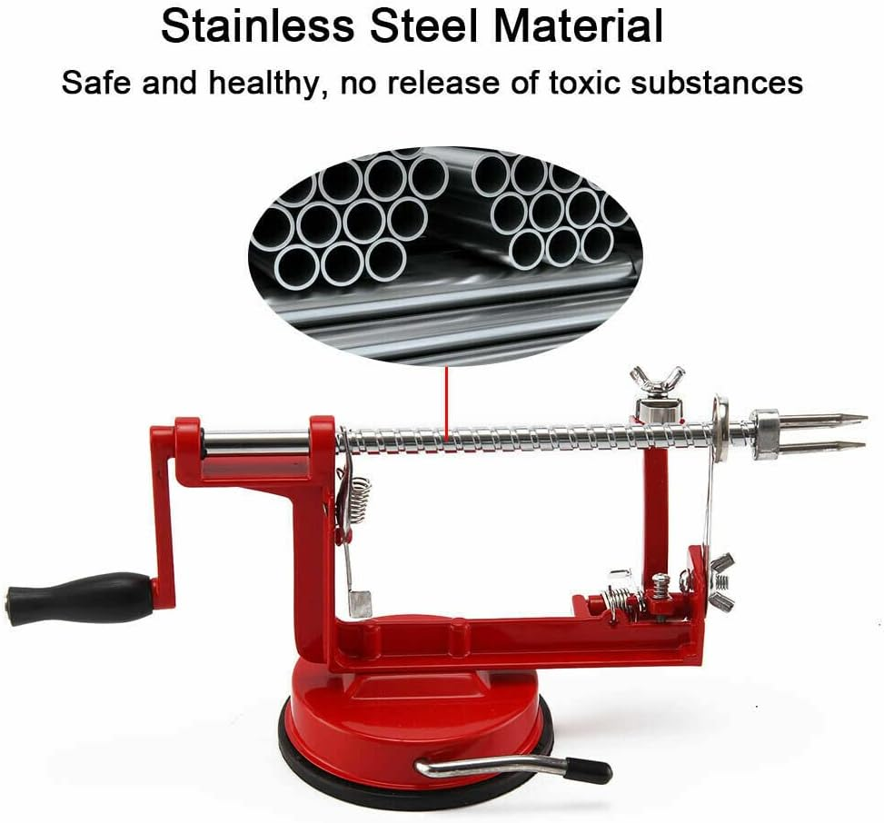 Leona Co 3 in 1 Apple Peeler Slicer Corer with Stainless Steel Blades and Powerful Suction Base for Apples Pears Potatoes image number 3