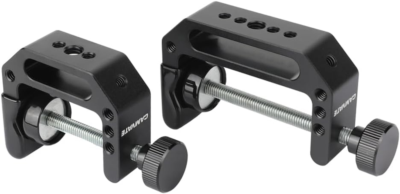 CAMVATE Aluminum C-Clamp(Small+Large) with 1/4"-20 & 3/8"-16 Thread Hole for Photographic image number 2