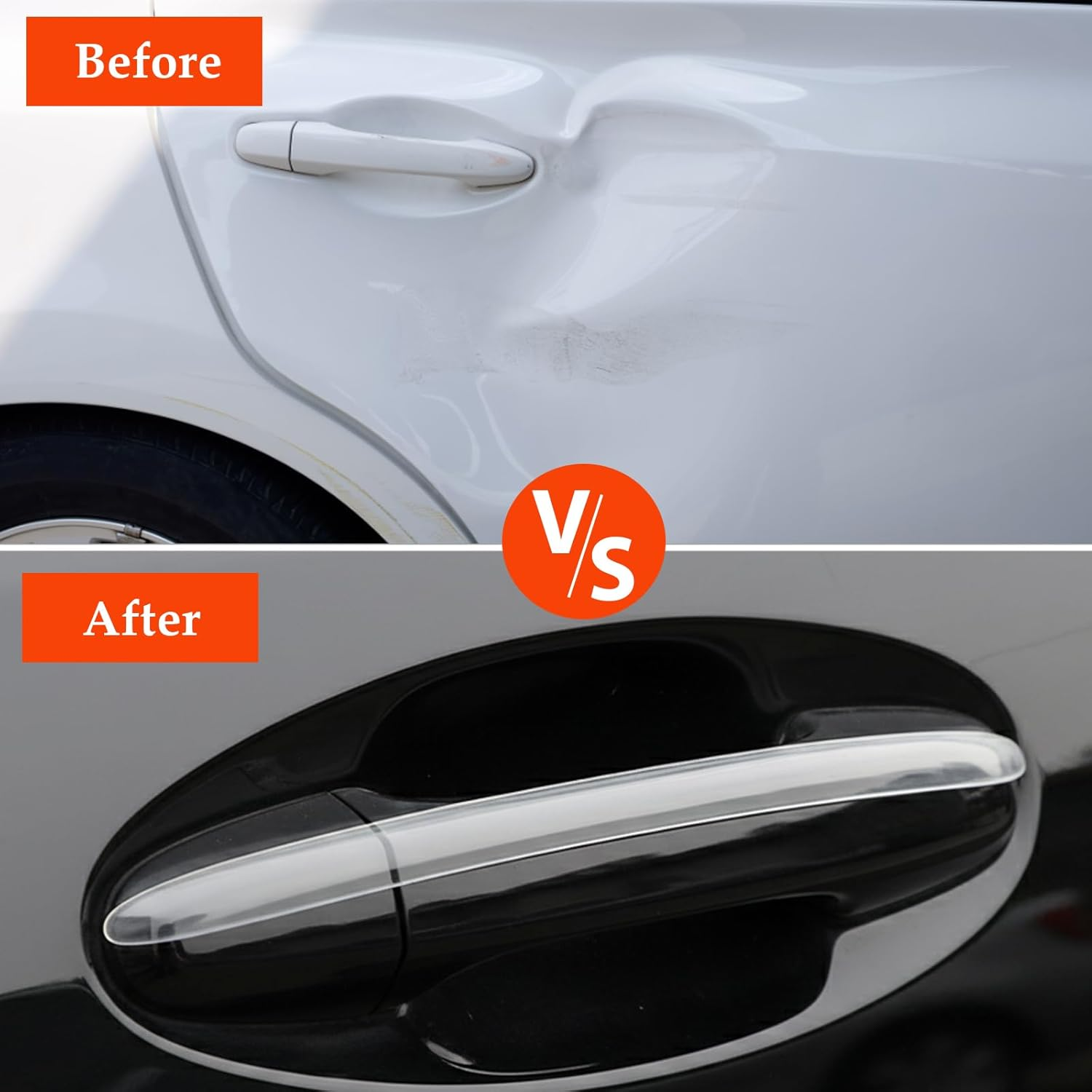 Car Door Edge Protector, 12 Pcs Transparent Car Door Protector Strips, Anti-Collision Guard for Doors, Handles and Bumper image number 4