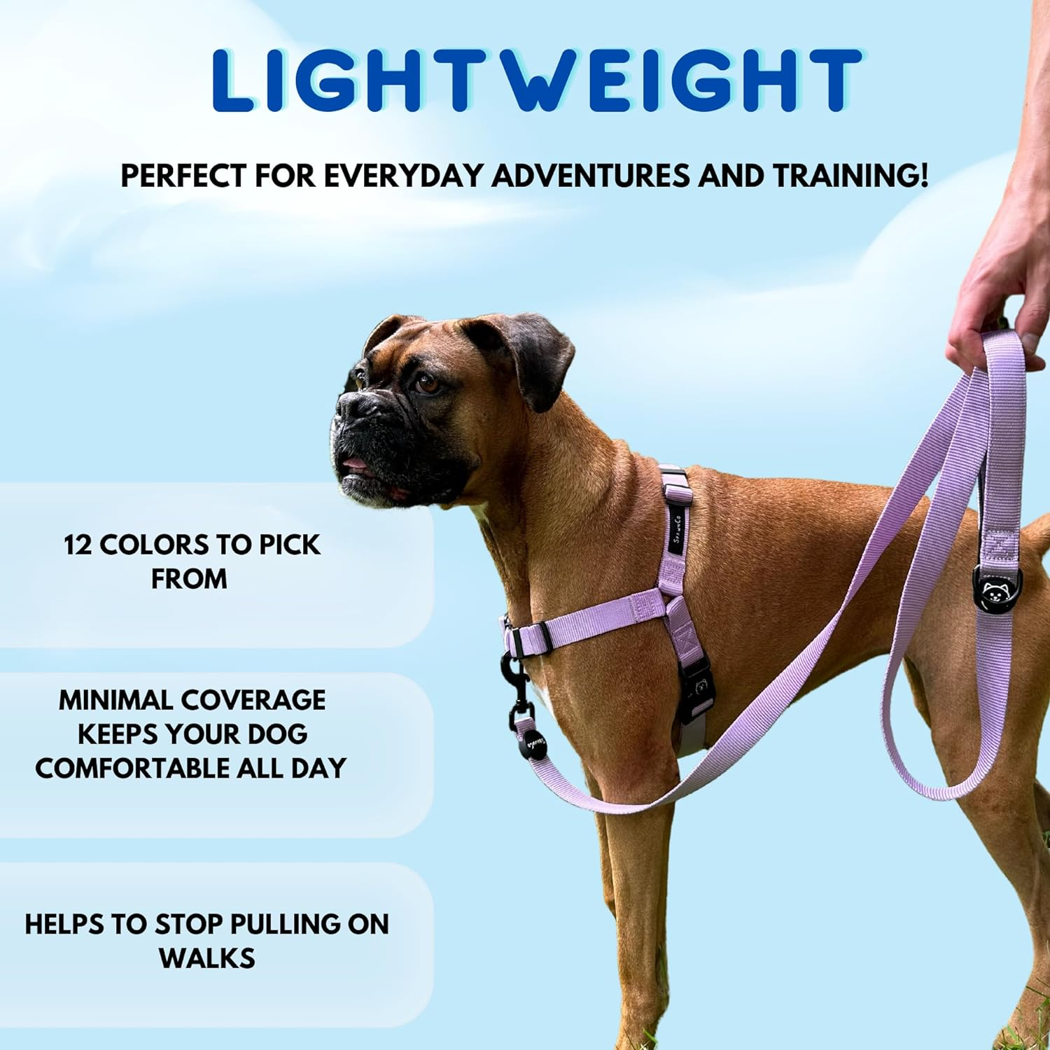 Shawnco Dream Walk No-Pull Dog Harness- Adjustable, Comfortable, Easy to Use Pet Halter to Help Stop Pulling for Small, Medium and Large Dogs- Art Pattern Designs (Montana Daydream, M) image number 1