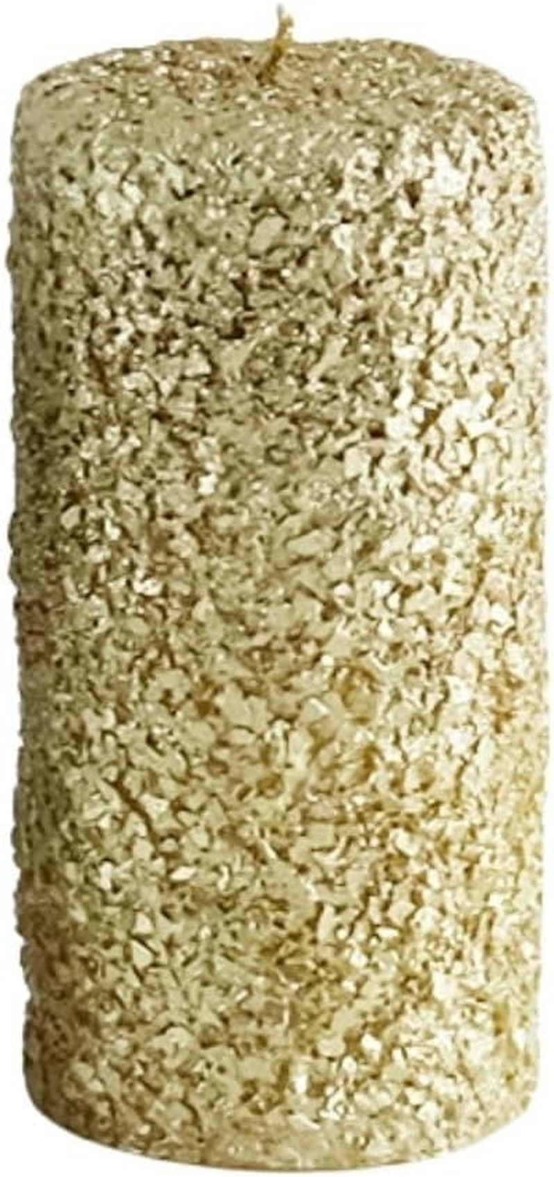 Shisei 107125 Fleck Candle Pillar, Large, Interior Light, Gold, Diameter 2.8 X Height 5.9 Inches (7 X 15 Cm)