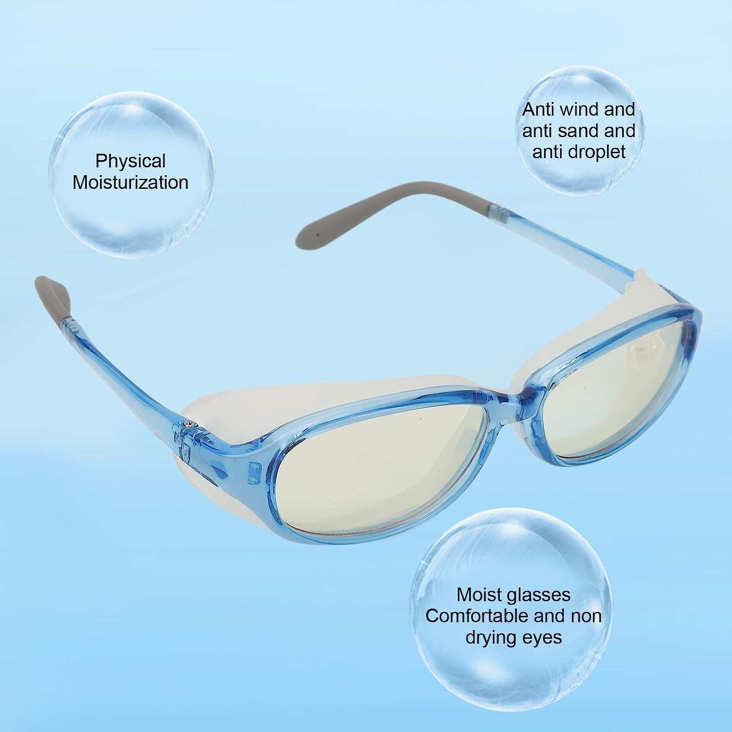 Anti Pollen Glasses, Fully Surrounded Sunglasses Mens, anti Fog UV Protection Harmful Light Blocking Glasses Safety Glasses - Effectively Block Sand, Dust, Pollen image number 3