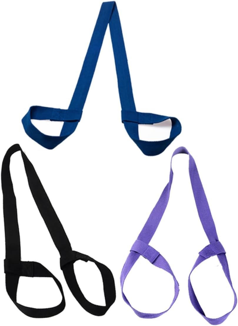 KOMBIUDA Adjustable Yoga Mat Strap - Exercise Carrying Strap for Workout Mats - Yoga Accessories - Black Suspenders for Fitness and Sports