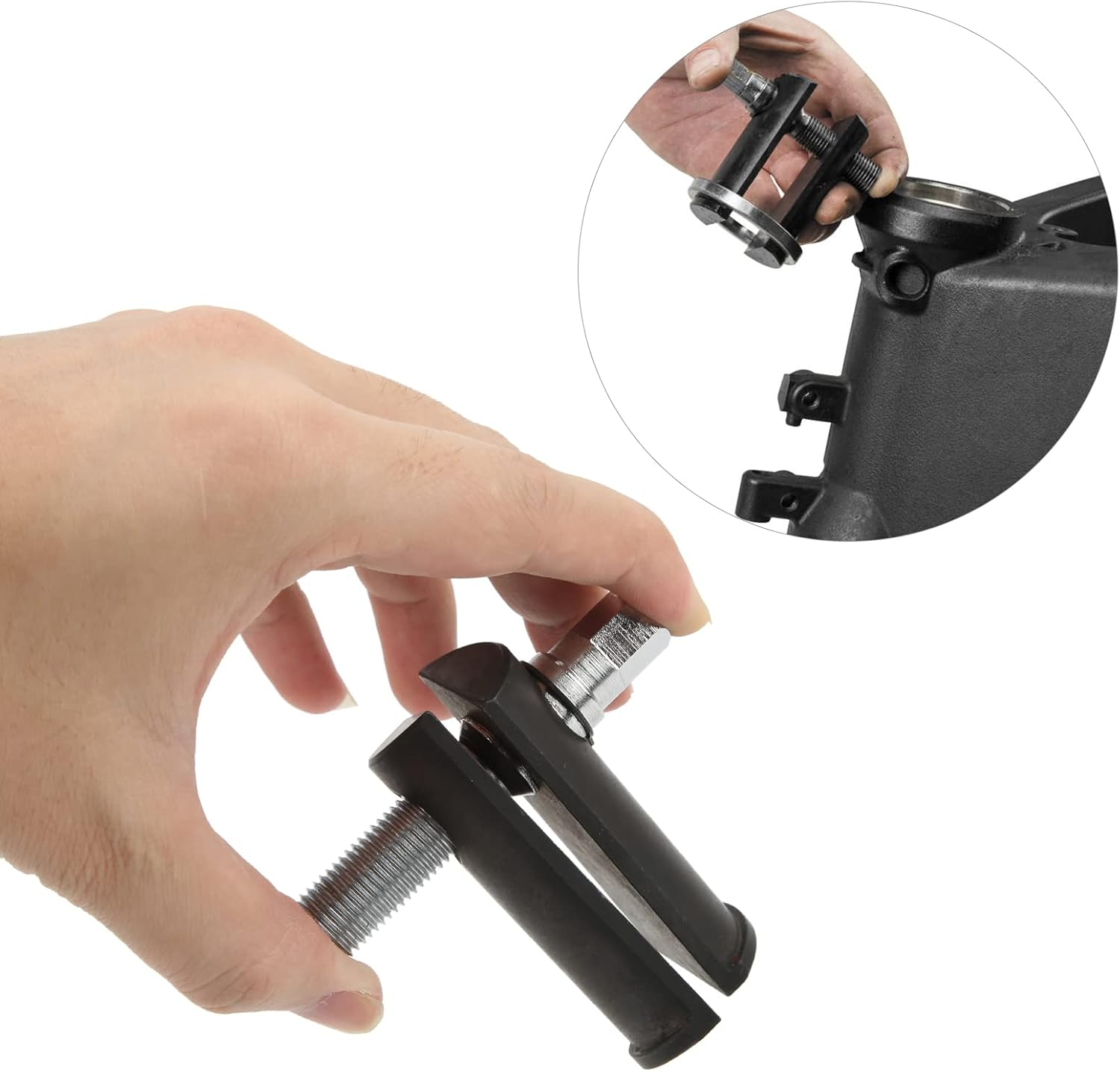 High Performance Metal Motorcycle Steering Neck Bearing Race Puller Tool with Universal Compatibility for All Motorcycles image number 5