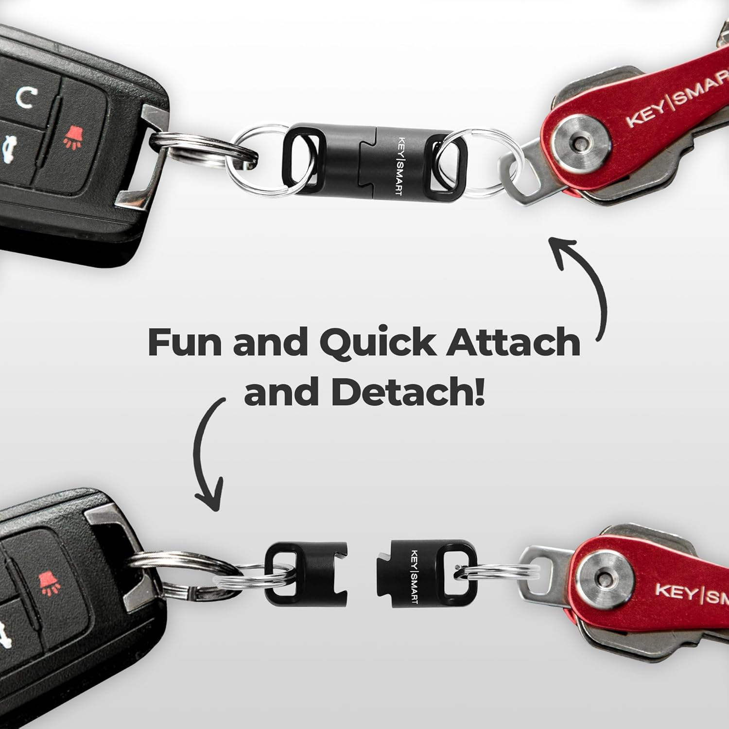 Keysmart Magconnect Pro Magnetic Key Holder for Purse, Key Chains for Car Keys - Detachable Key Ring Quick Release Keychain image number 5