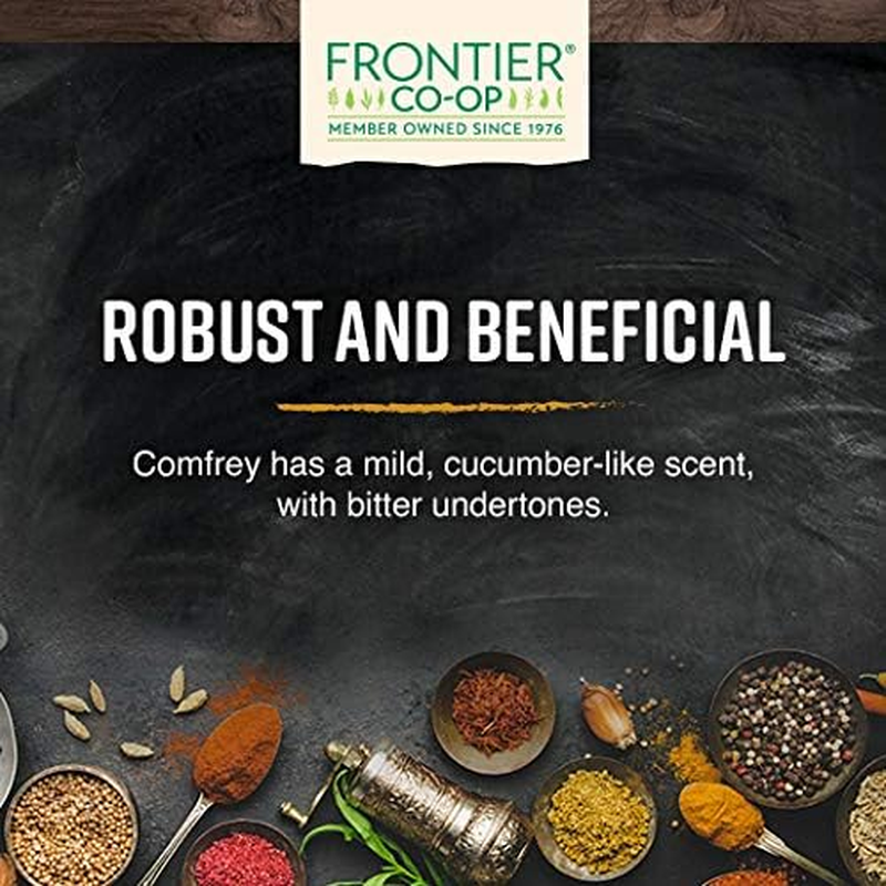 Frontier Co-Op Comfrey Leaf, Cut & Sifted, Certified Organic | 1.27 Oz (36G) Resealable Bag | Symphytum Officinale L. image number 4