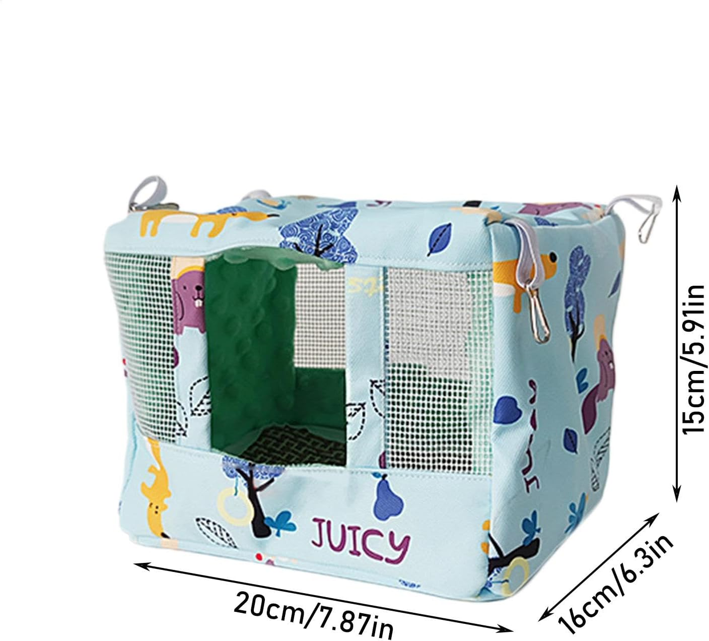 Bird Nest House | Breathable Parrot Habitat Cave with Cool Mat - Waterproof Cloth Animal Cave for Parakeet Cockatiel Lovebird African Grey image number 3