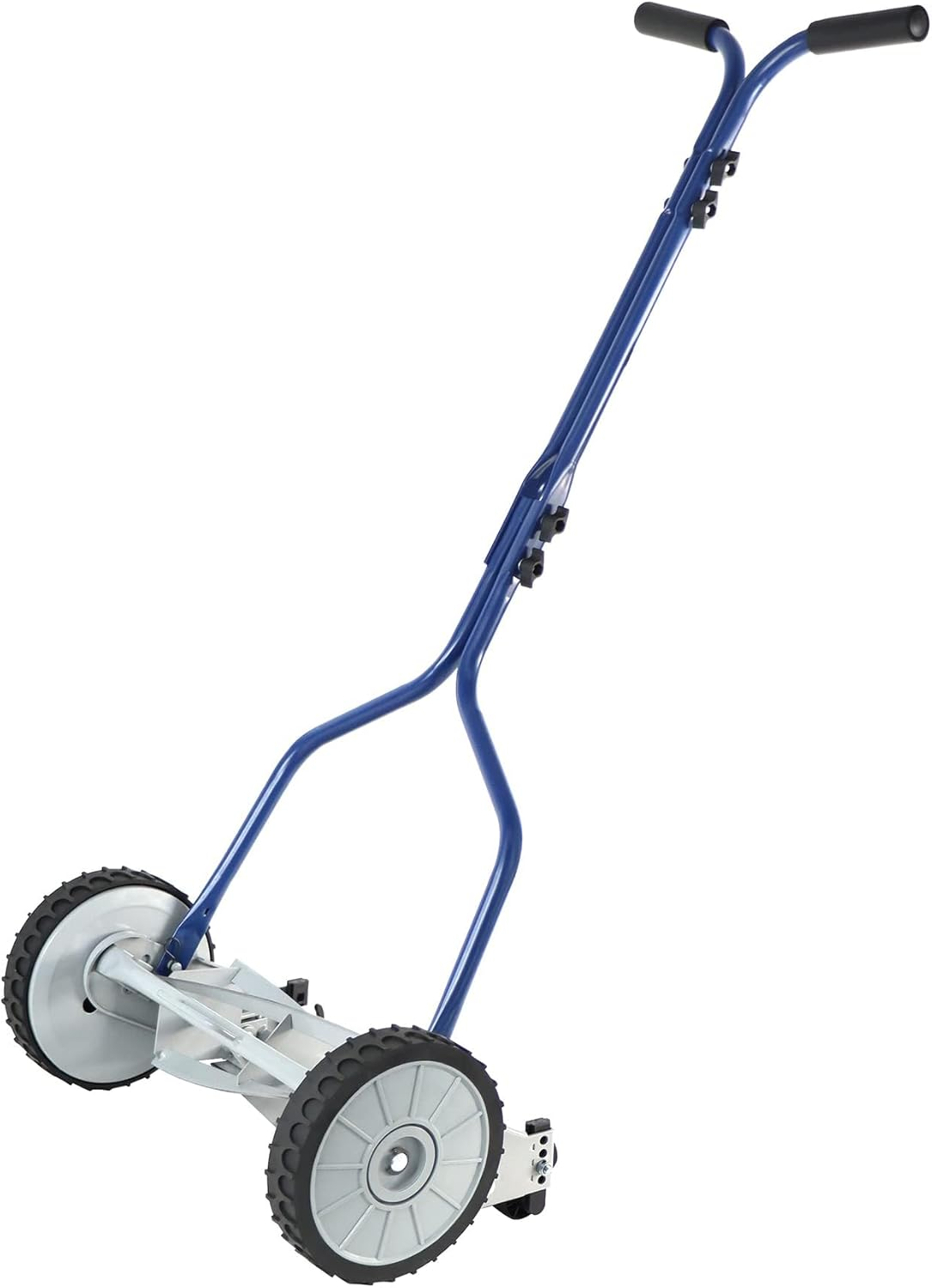 Amazon Basics 5.56 CM 4-Blade Push Reel Lawn Mower, Blue image number 3
