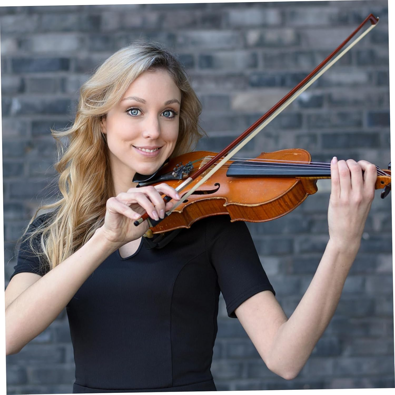 SUPVOX Violin Practice Bow 1/2 Violin Bow Arbor Practice Horse Hair 1/2 Size Well Balanced Handmade Red Sandalwood