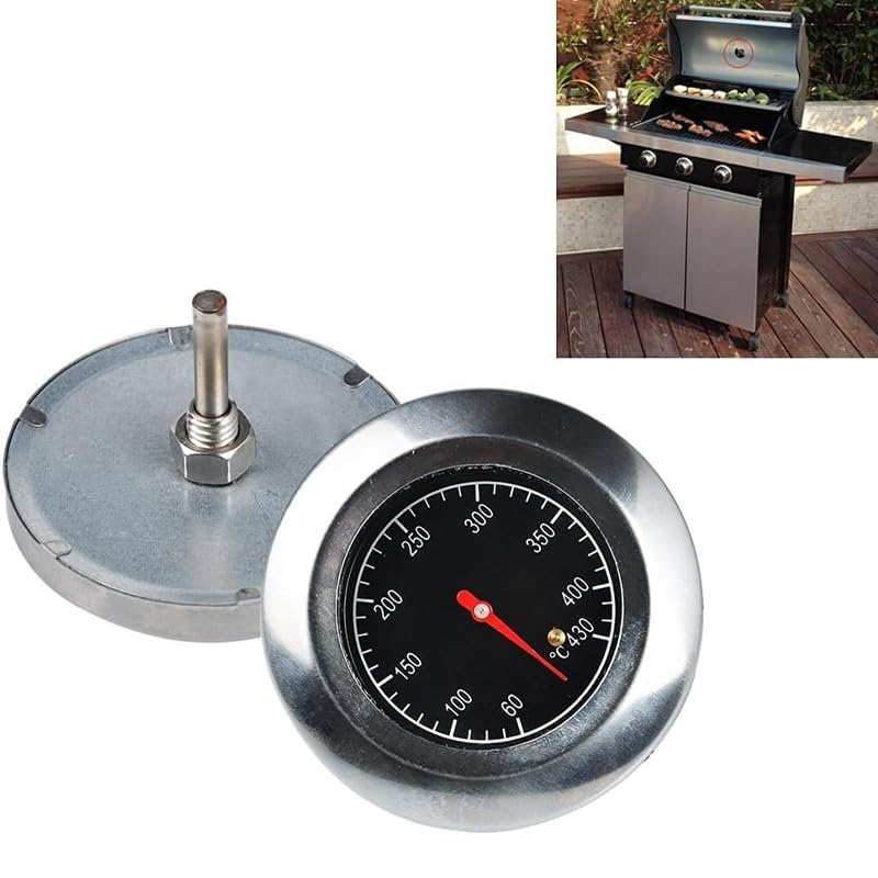 AIMALL Stainless Steel BBQ Smoker Grill Thermometer Temperature Gauge 50-500℃, Easy-To-Read Dial, Durable, Waterproof, Perfect for Outdoor Cooking & Grilling image number 6