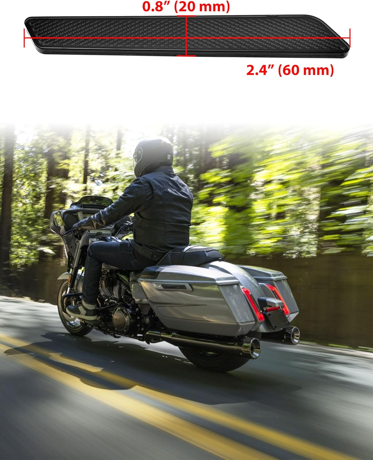 Smoked Saddlebag Saddle Bag Hinge Latch Covers for Harley CVO Road Street Glide 2023-2025 FLHX FLTRX FLTRXSTSE 2024-2025 Accessories image number 2