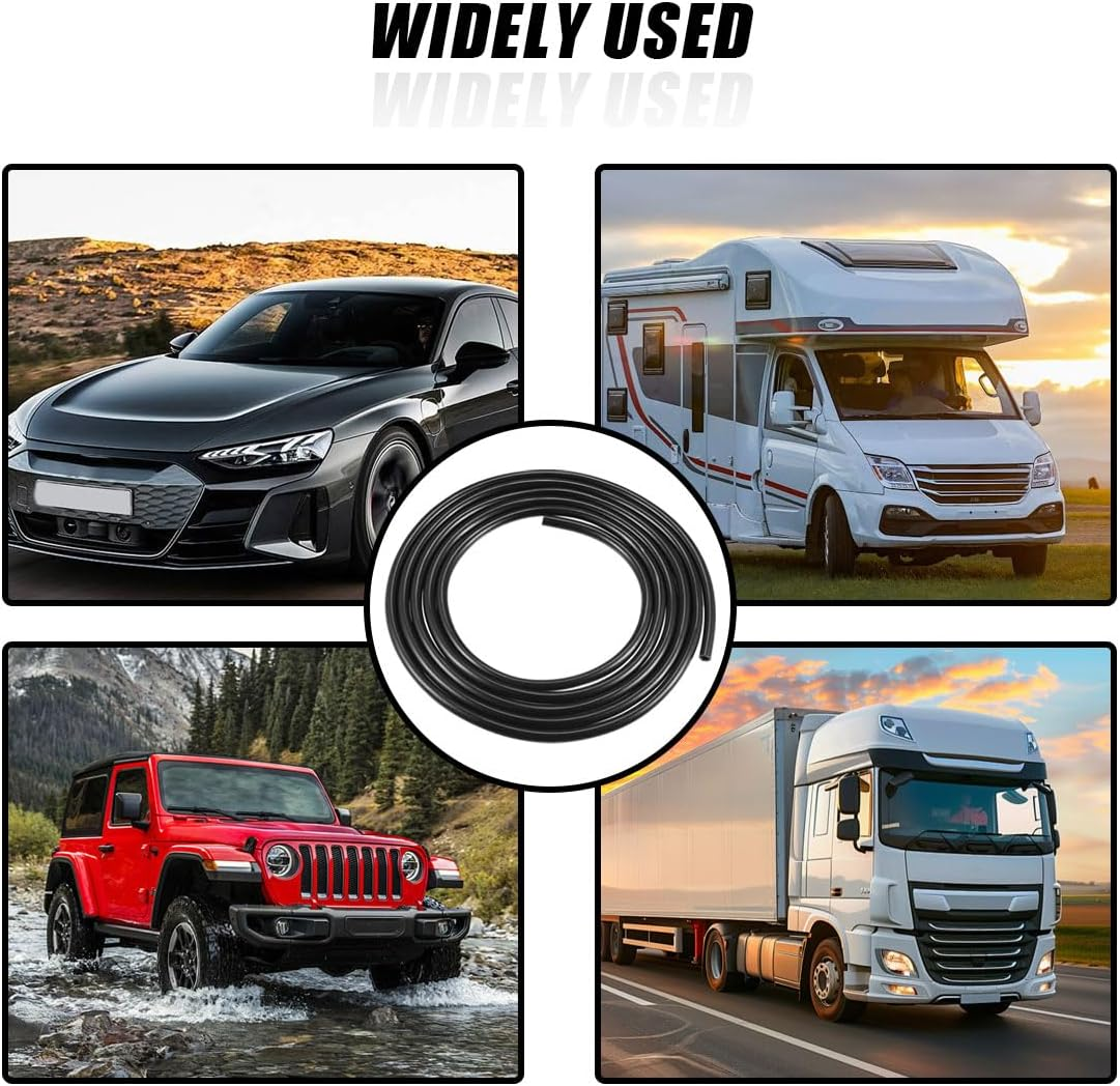 13PCS Car Windshield Washer Hose Kit, Includes 12 Hoses Connectors and 1 4M Washer Fluid Hose, Windshield Washing Tubing Repair Set for Connecting Nozzles and Car Water Pumps image number 3